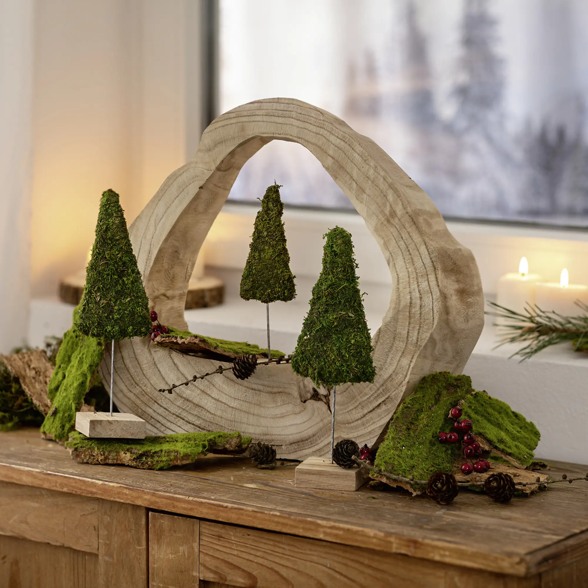 Acheter Décoration en bois "oeuvre d'art"  dans la boutique en ligne de Frank Flechtwaren pour Salon