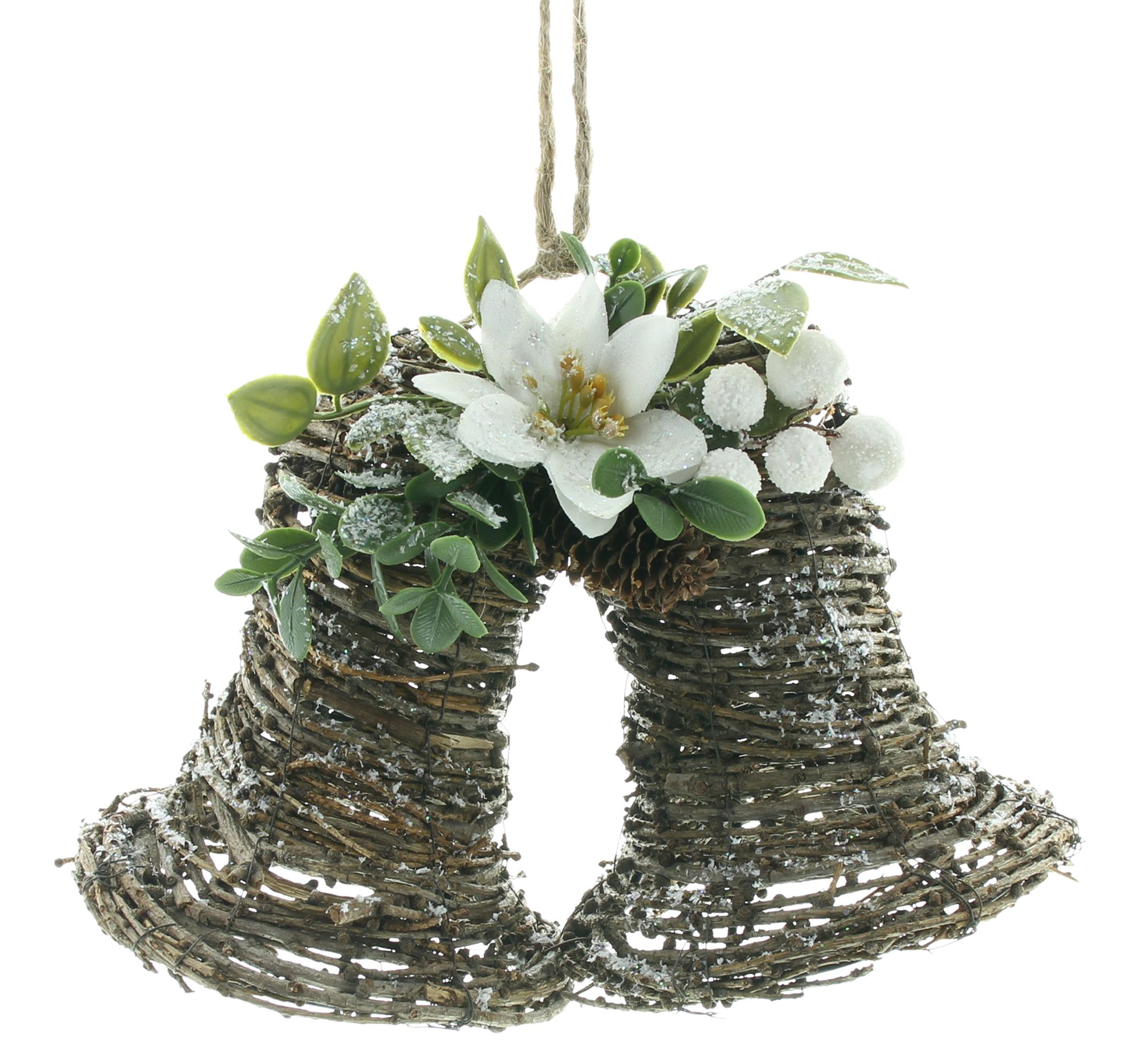 Acheter Clochette "rose de Noël"  dans la boutique en ligne de Frank Flechtwaren pour Décorations à suspendre