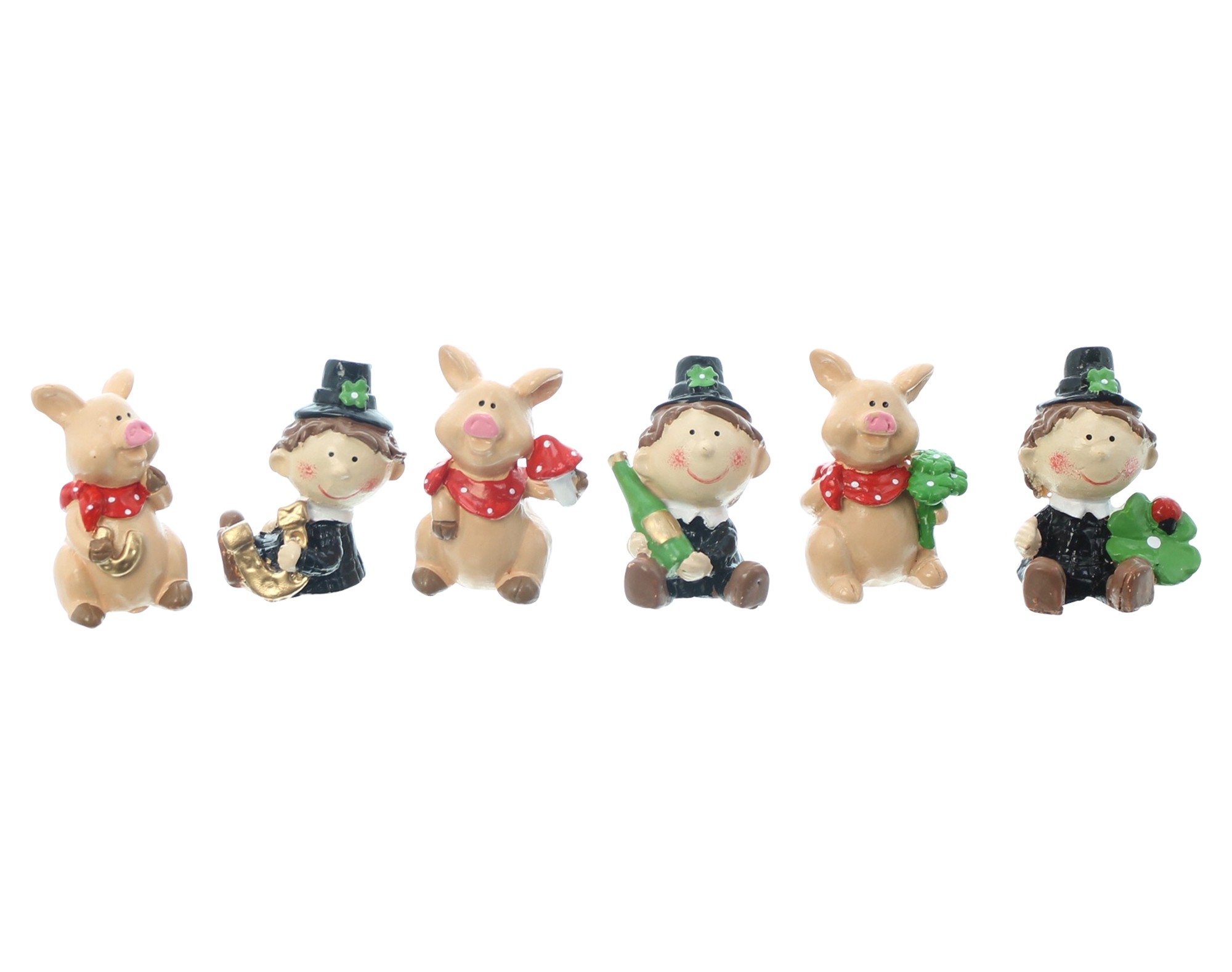 Acheter Lot de 6 Figurine "porte-bonheur"  dans la boutique en ligne de Frank Flechtwaren