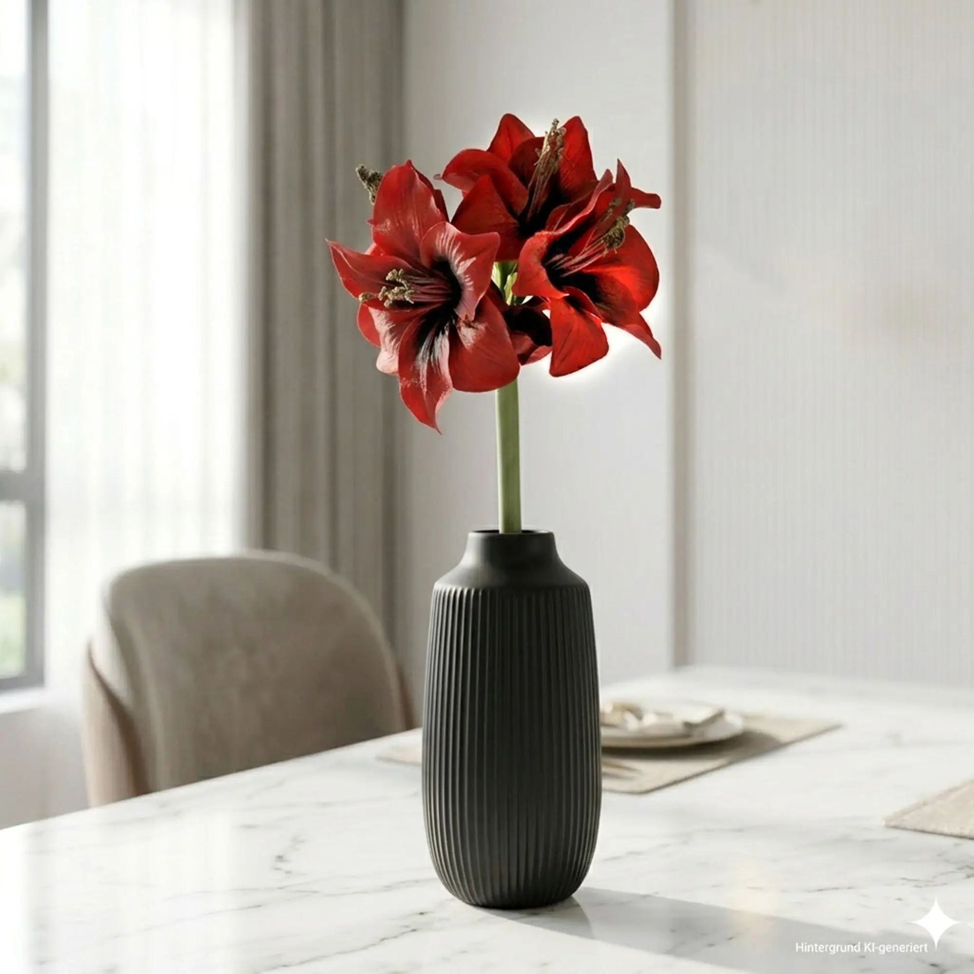 Acheter Fleur artificielle "Amaryllis", rouge  dans la boutique en ligne de Frank Flechtwaren
