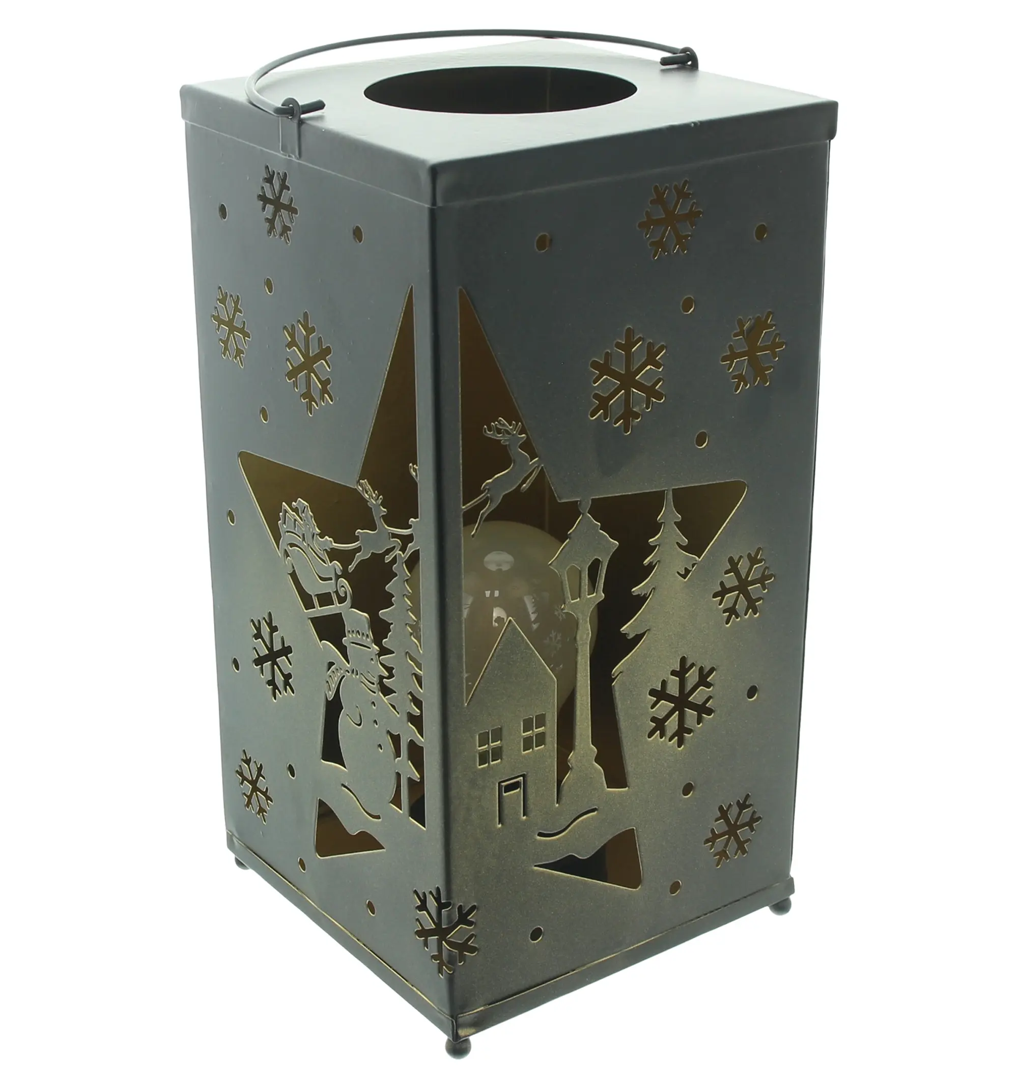 Acheter Lanterne LED "paysage hivernal"  dans la boutique en ligne de Frank Flechtwaren pour Décoration de table LED