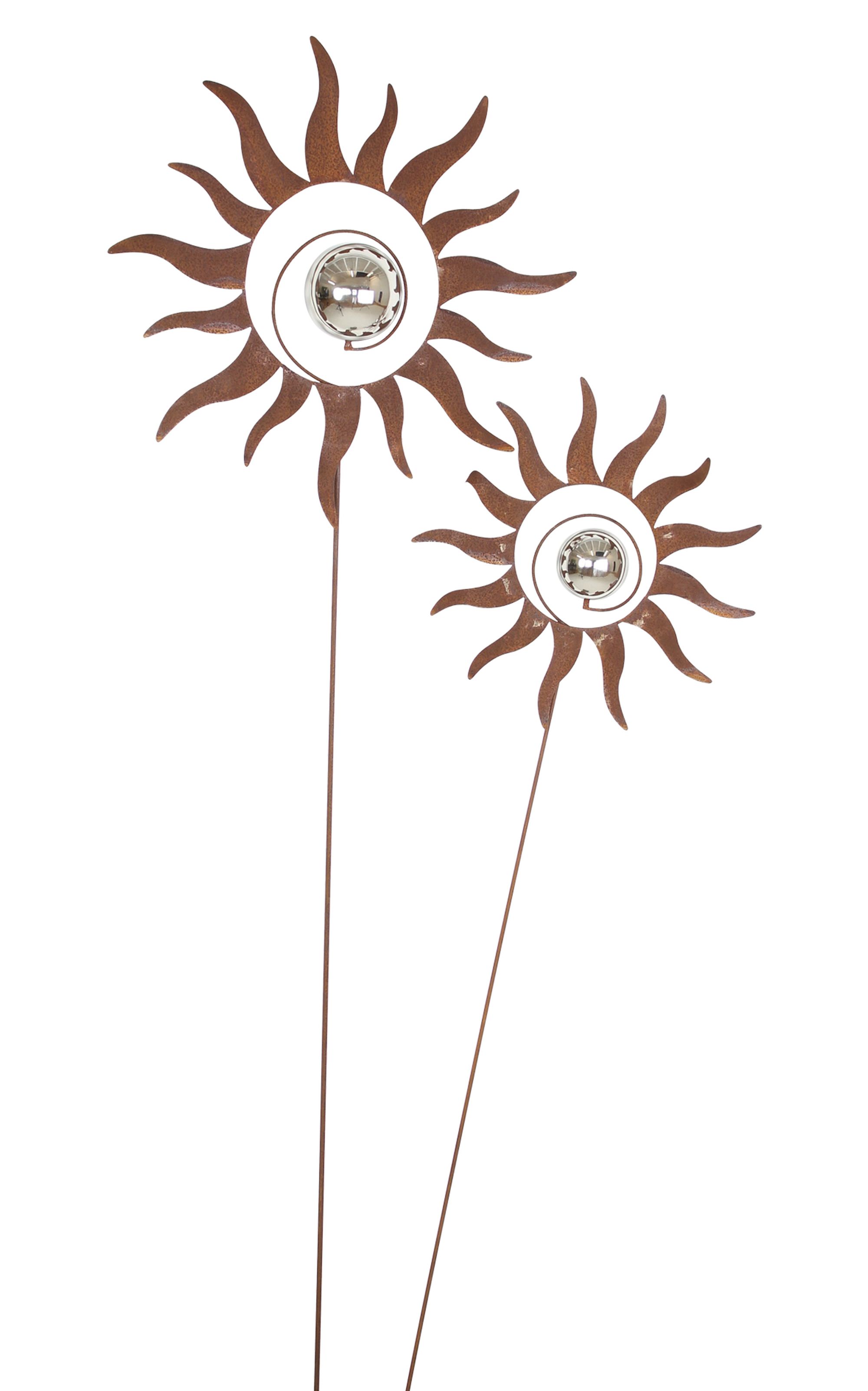 Acheter Lot de 2 pics de jardin "boule/soleil"  dans la boutique en ligne de Frank Flechtwaren pour Pics de jardin