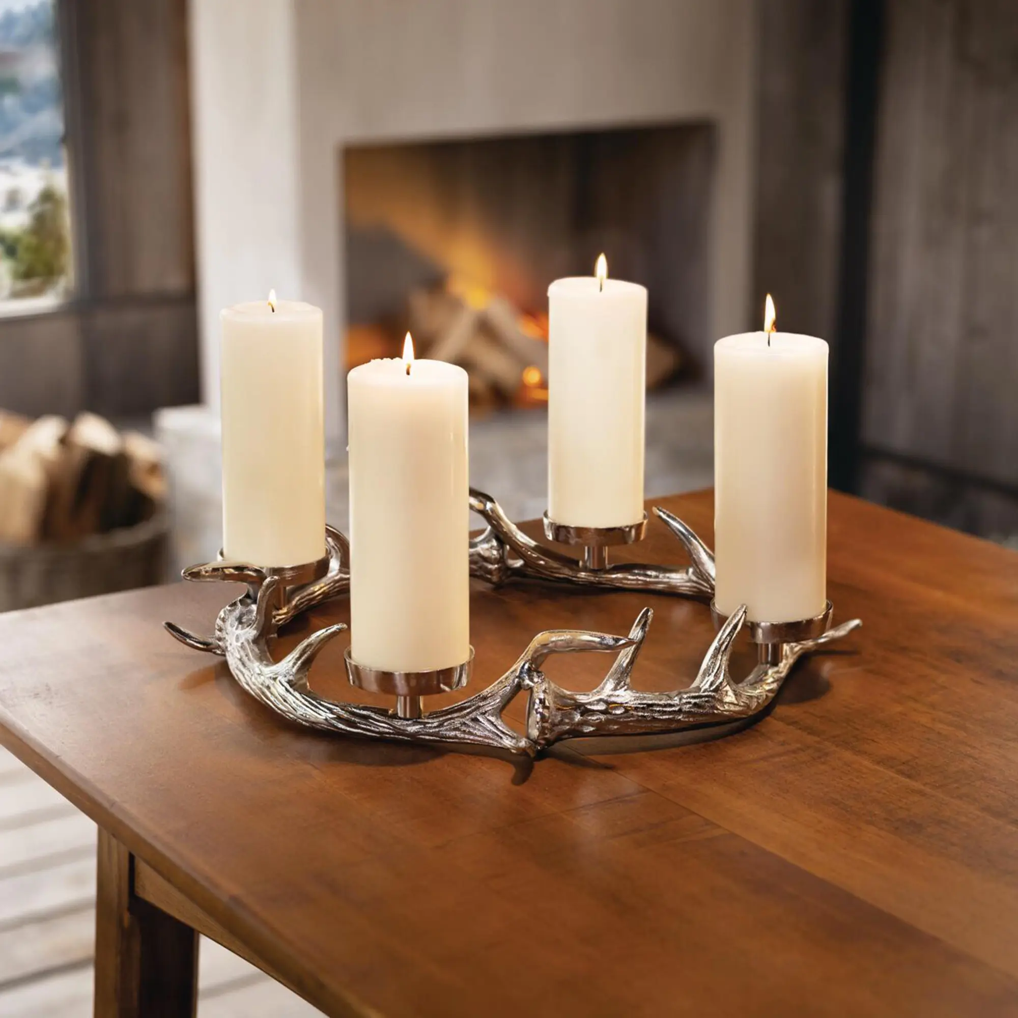 Acheter Couronne de l'Avent « Bois de cerf »  dans la boutique en ligne de Frank Flechtwaren