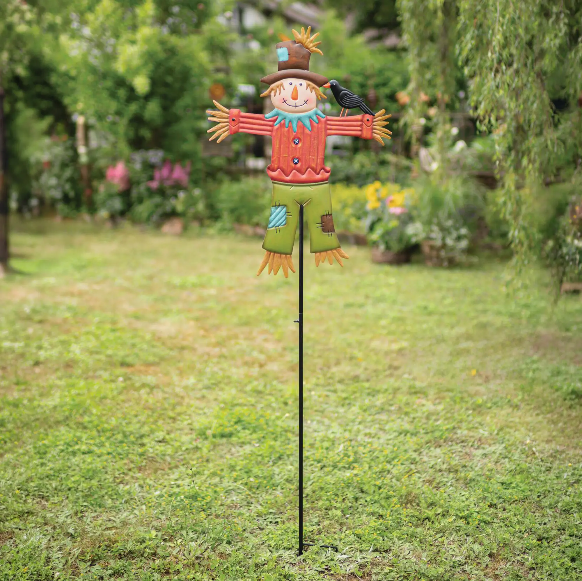 Acheter Épouvantail « Monsieur Merle » dans la boutique en ligne de Frank Flechtwaren pour Jardin d'automne