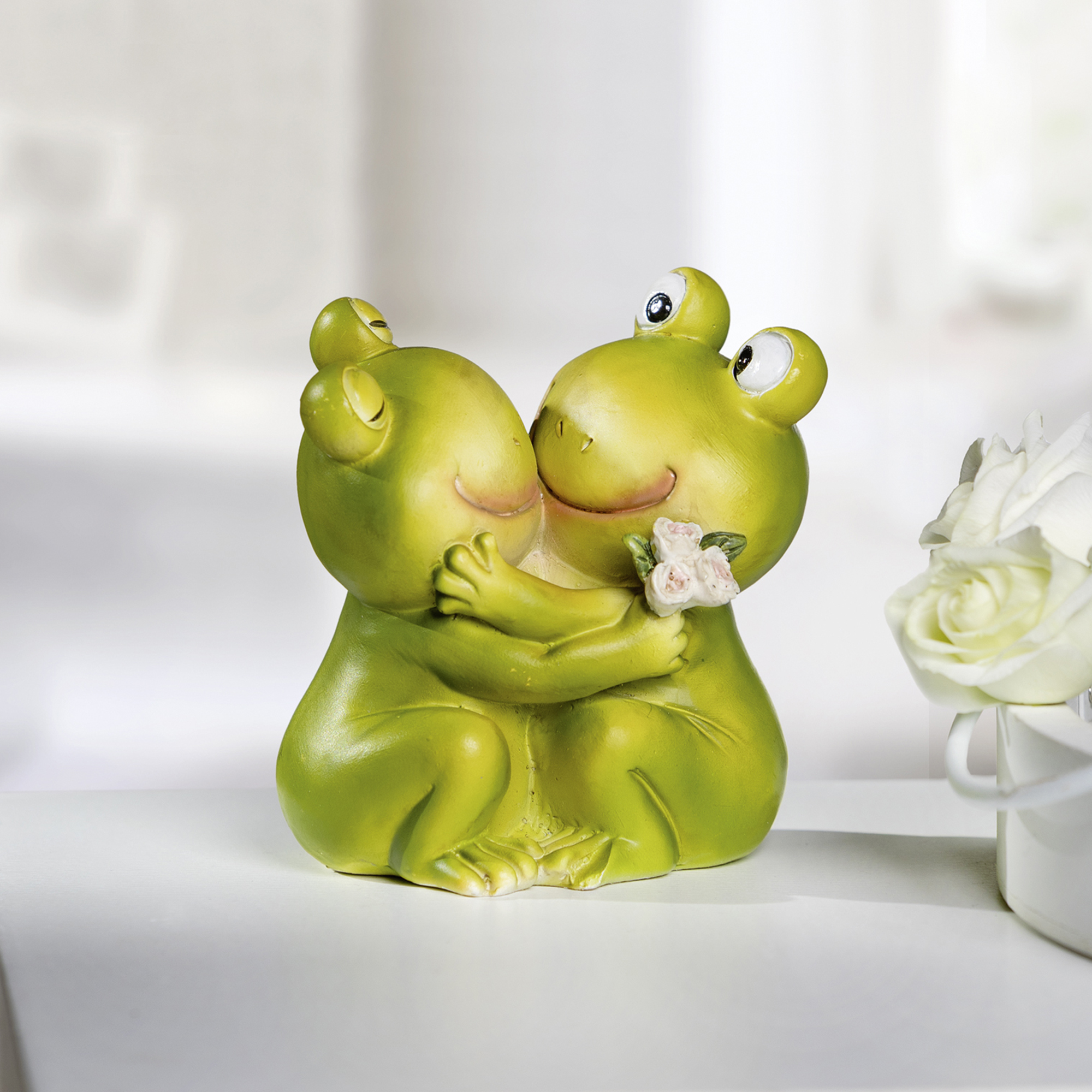 Acheter Couple de grenouilles "bisous"  dans la boutique en ligne de Frank Flechtwaren