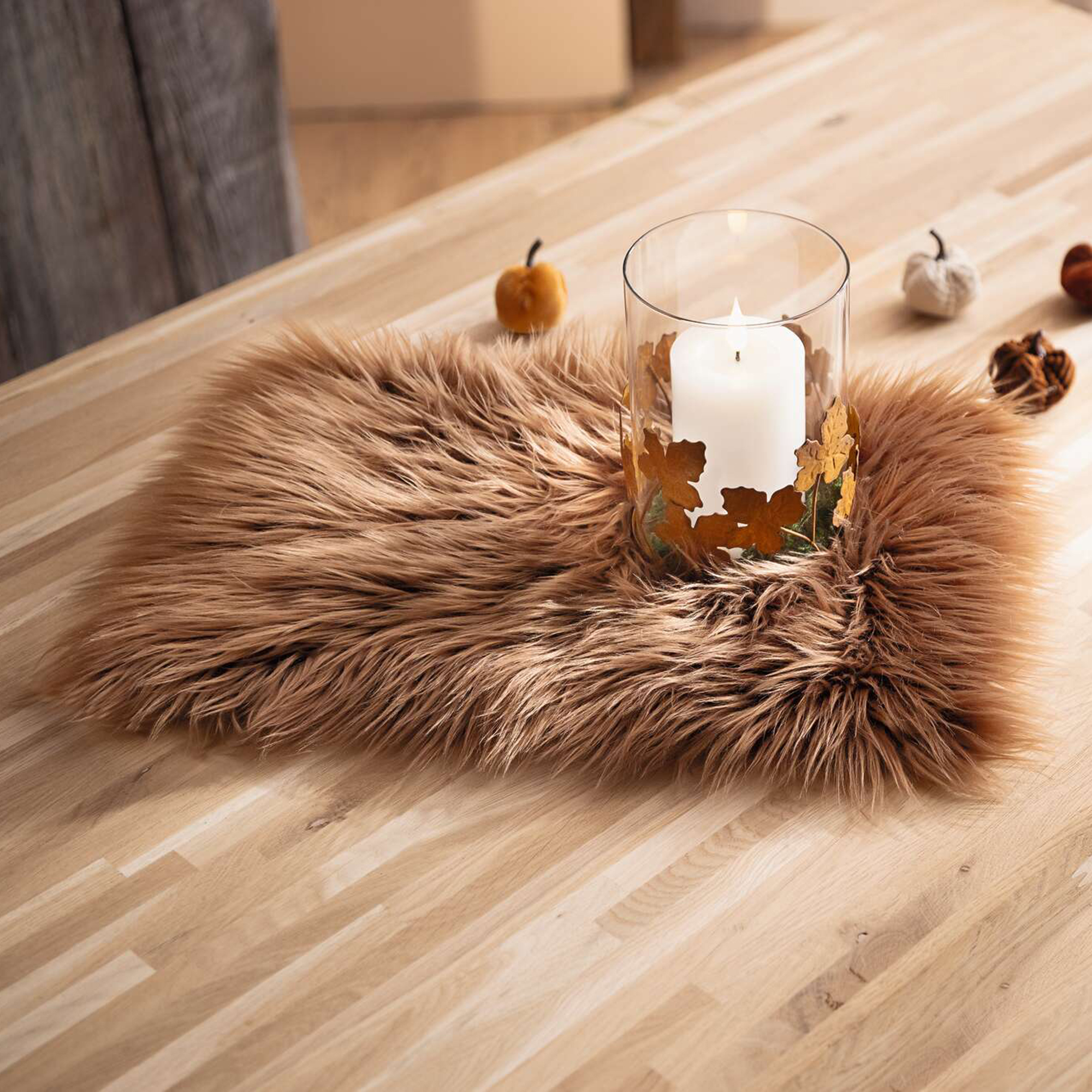 Acheter Fourrure synthétique "Brown"  dans la boutique en ligne de Frank Flechtwaren pour Automne