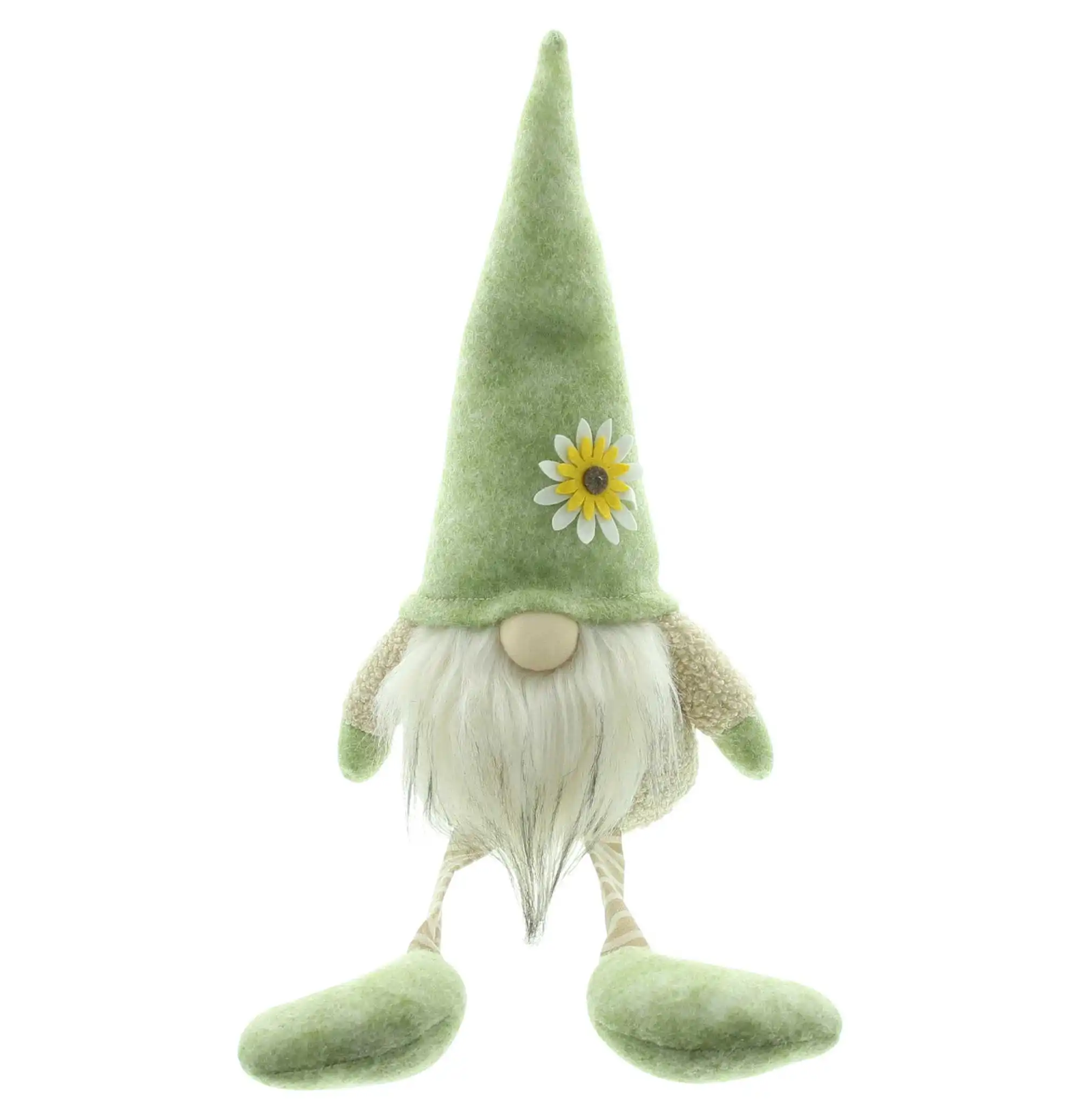 Acheter Lutin "bonnet fleuri", assis  dans la boutique en ligne de Frank Flechtwaren pour Pâques