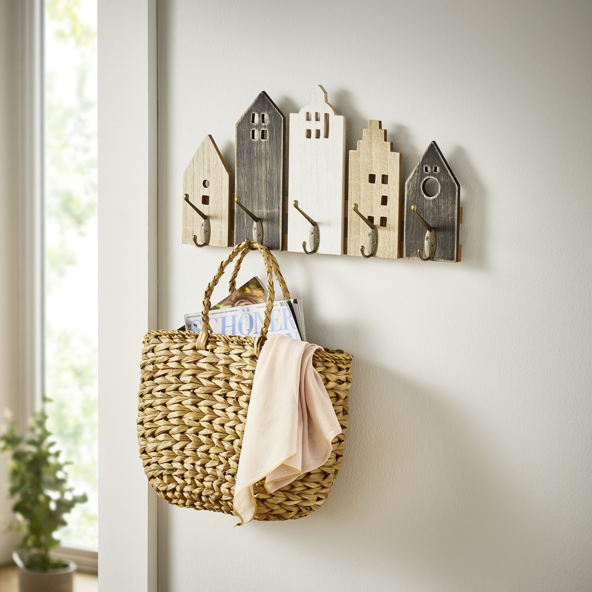 Acheter Patère "maisons"  dans la boutique en ligne de Frank Flechtwaren