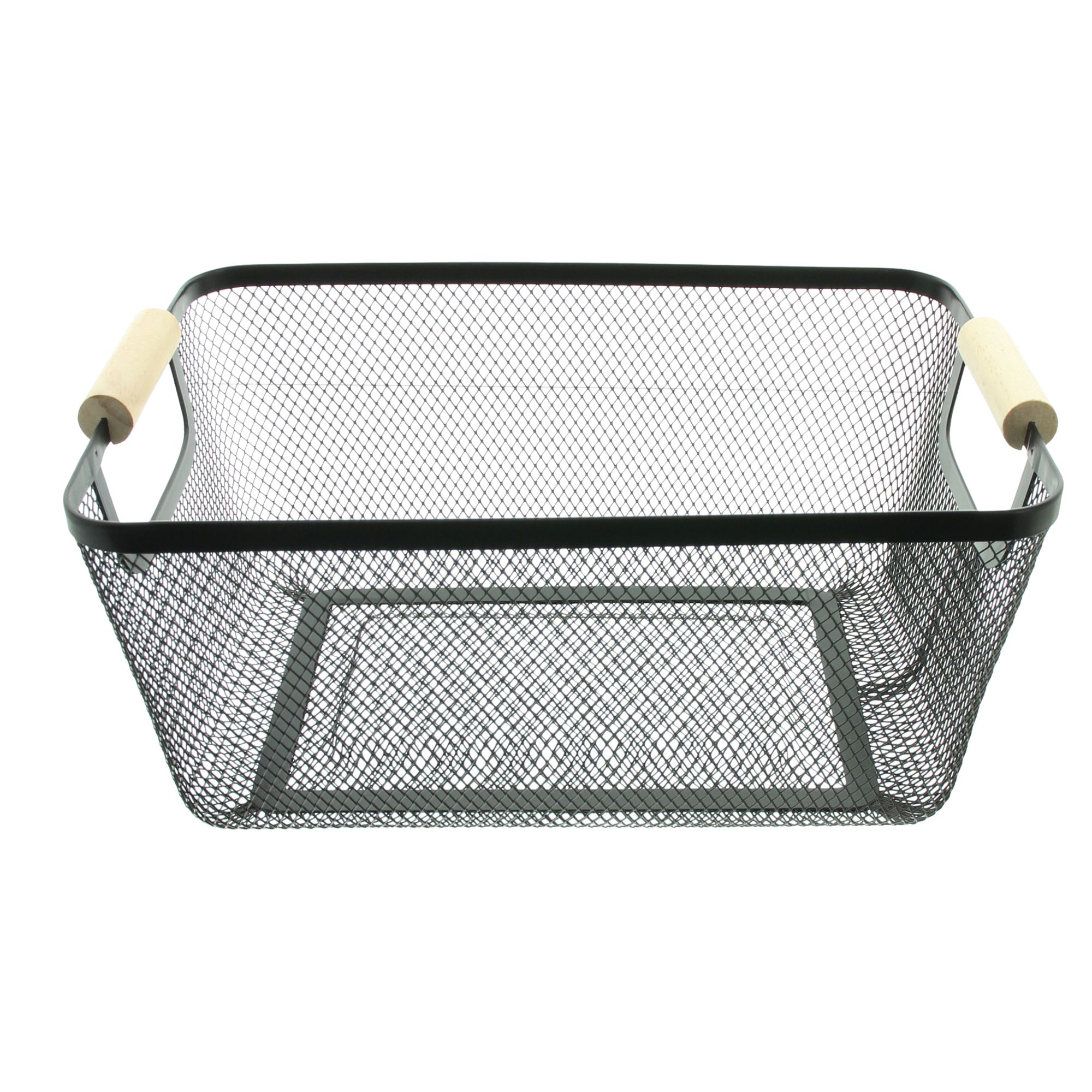 Acheter Panier métallique "poignées bambou"  dans la boutique en ligne de Frank Flechtwaren pour Salon