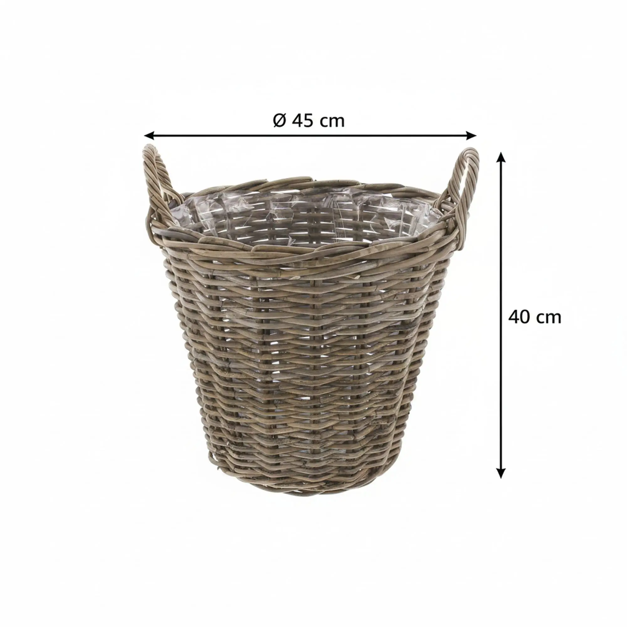 Acheter Jardinière "rotin", maxi  dans la boutique en ligne de Frank Flechtwaren pour Jardin de Pâques coloré