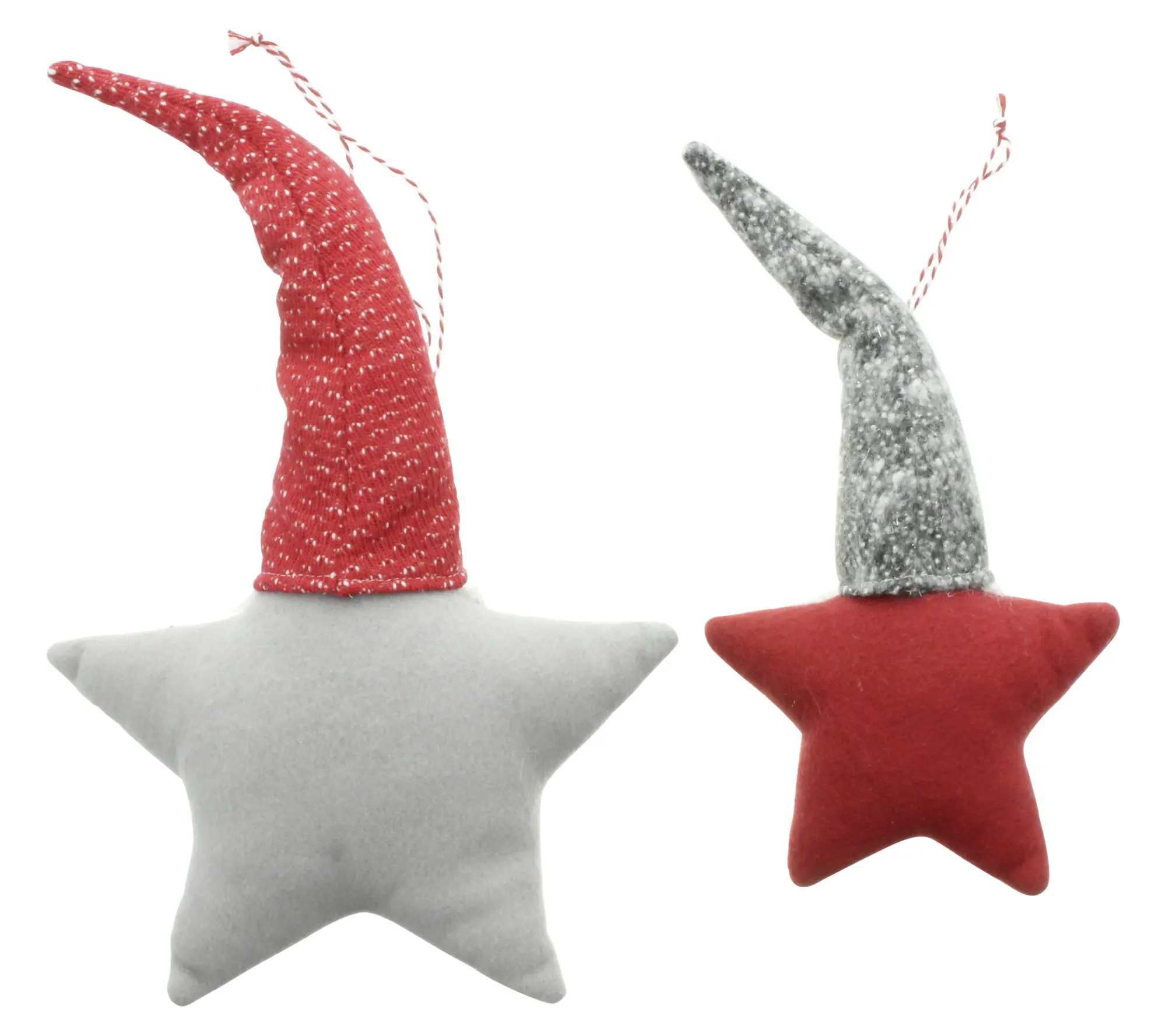 Acheter Lot de 2 suspensions étoiles "lutin"  dans la boutique en ligne de Frank Flechtwaren pour Baumschmuck