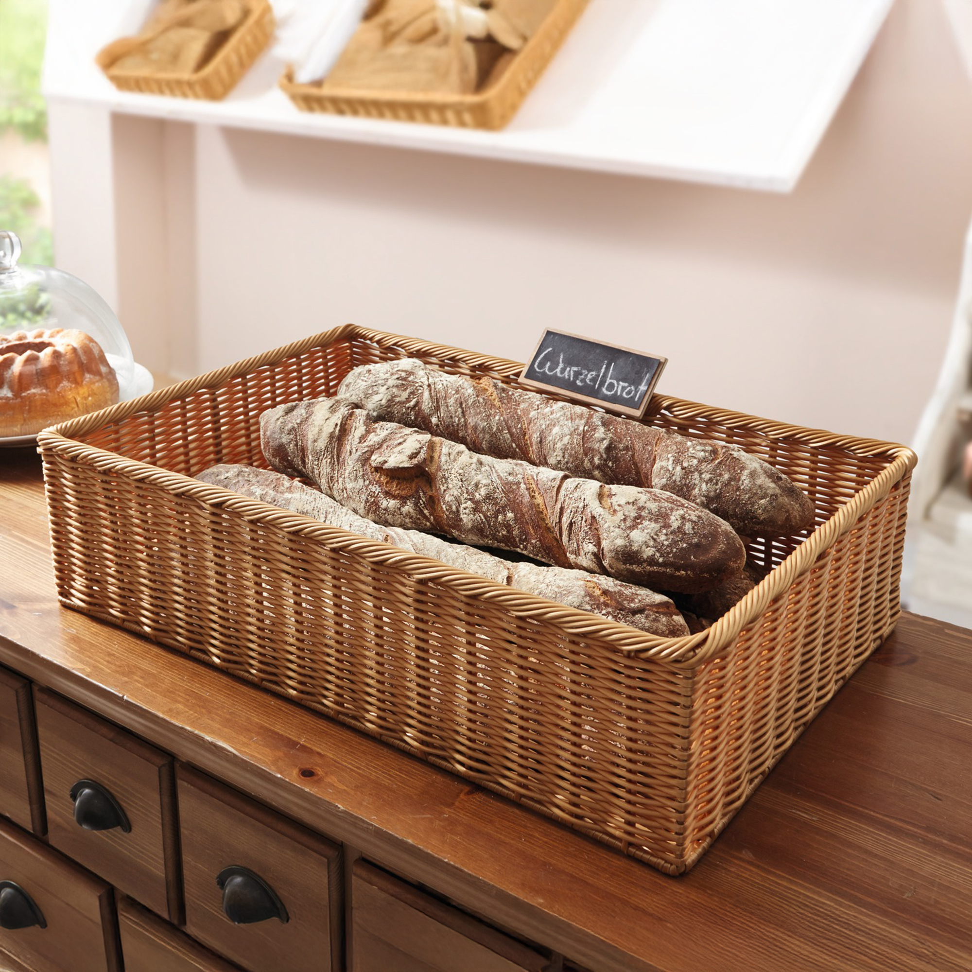Acheter Panier d'étalage "poly"  dans la boutique en ligne de Frank Flechtwaren