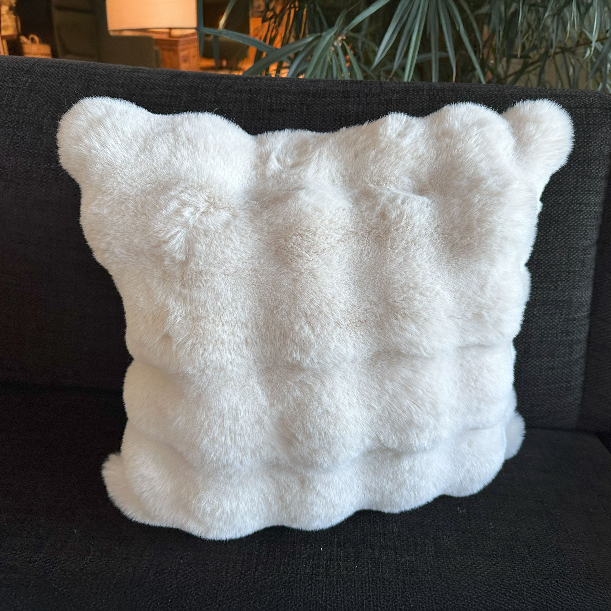 Acheter Housse de coussin "Bubbles", blanc crème  dans la boutique en ligne de Frank Flechtwaren