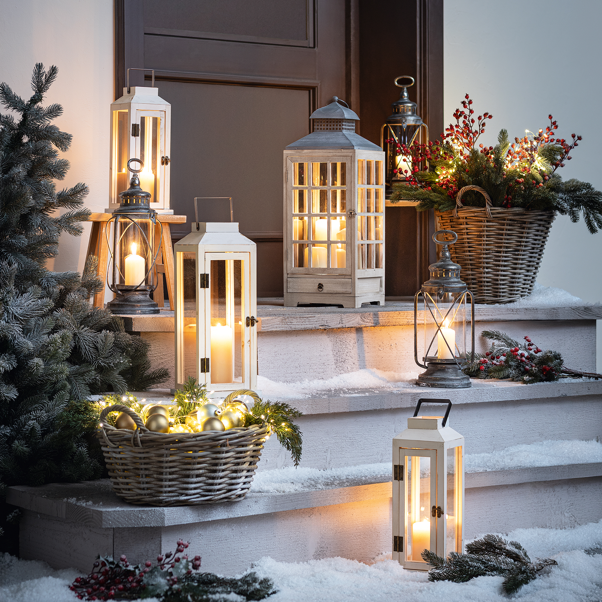 Acheter Lanterne "gold-retro"  dans la boutique en ligne de Frank Flechtwaren pour Lanternes