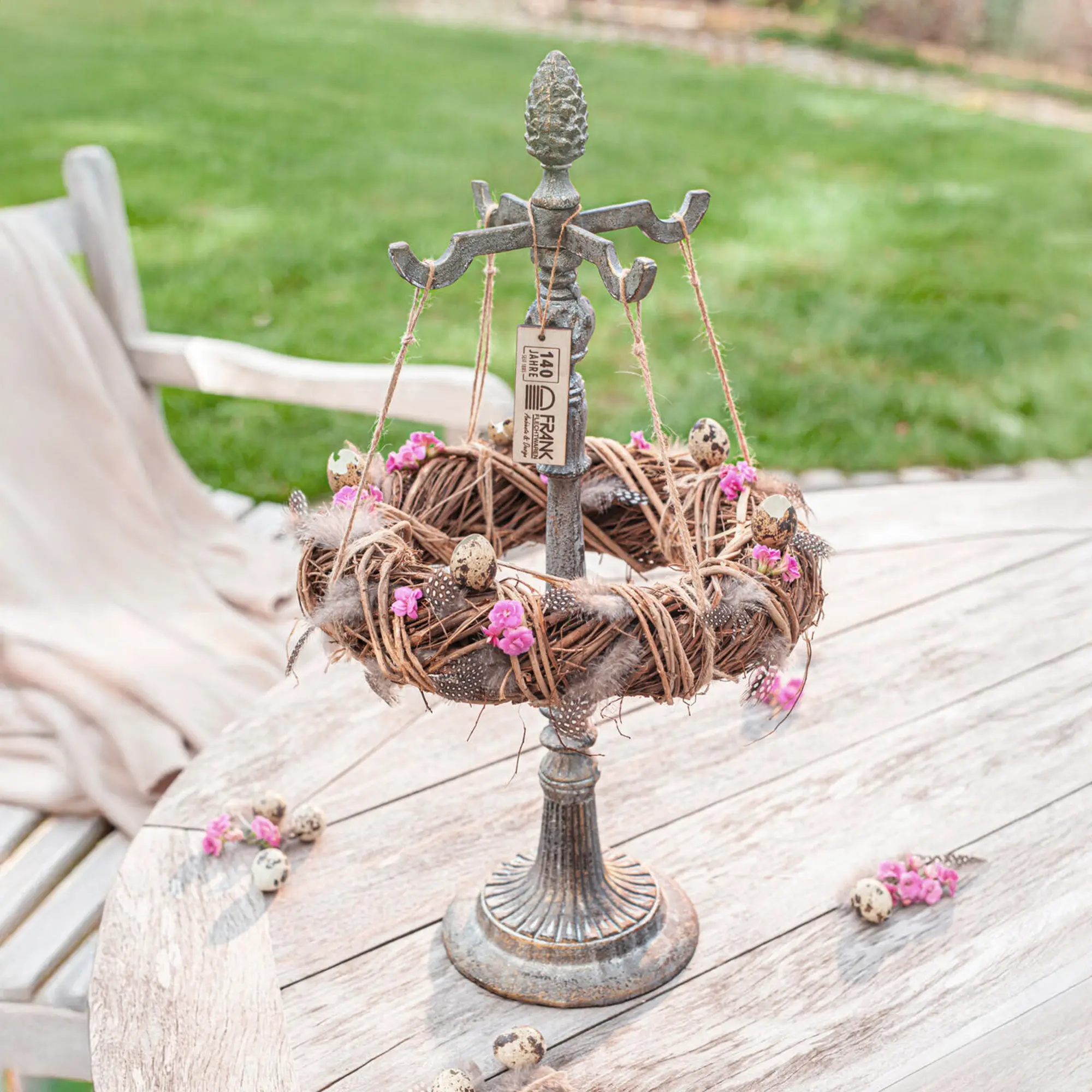 Acheter Support-couronne "nostalgie"  dans la boutique en ligne de Frank Flechtwaren pour Jardin d'automne nostalgique
