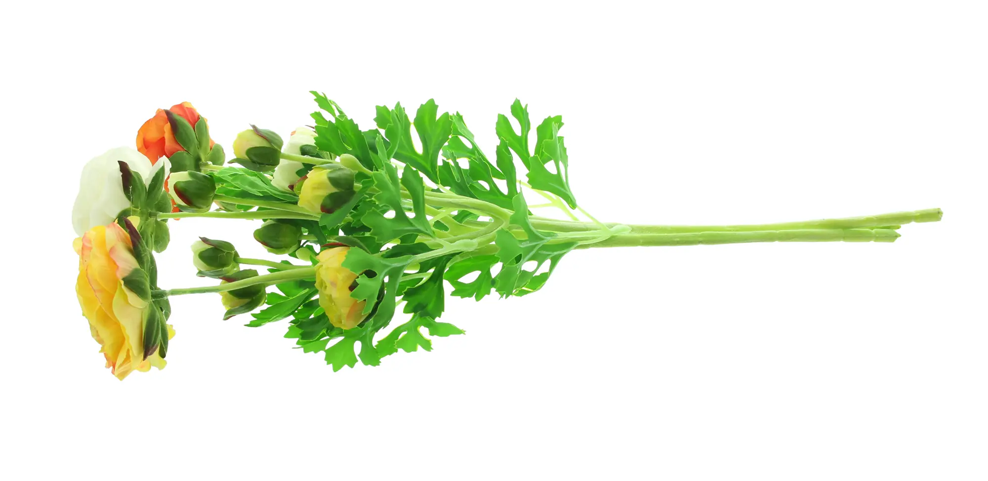 Acheter Lot de 3 fleurs artificielles "renoncules"  dans la boutique en ligne de Frank Flechtwaren pour Pâques colorée