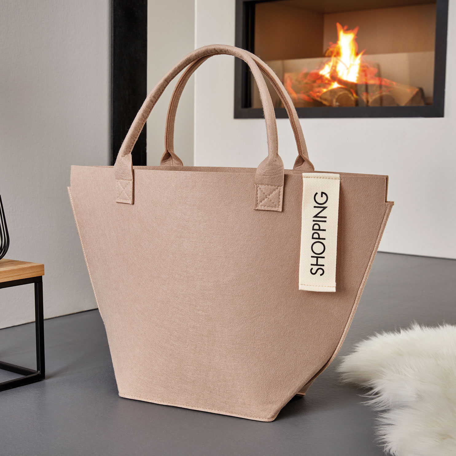 Acheter Sac en feutre "Shopping"  dans la boutique en ligne de Frank Flechtwaren