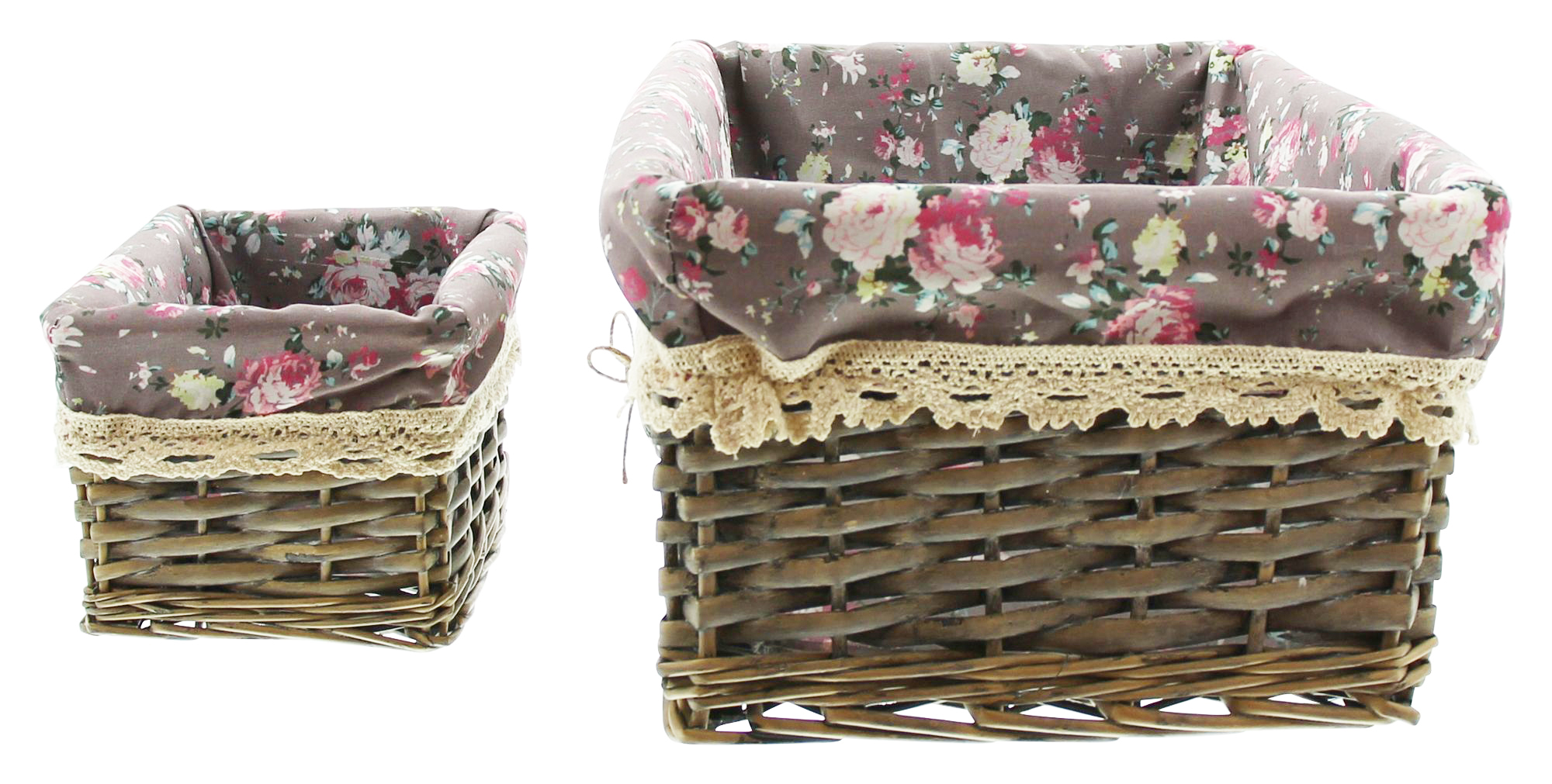 Acheter Lot de 4 corbeilles "roses" dans la boutique en ligne de Frank Flechtwaren pour Paniers de remplissage & universels Acheter Lot de 4 corbeilles "roses" dans la boutique en ligne de Frank Flechtwaren pour Paniers de remplissage & universels