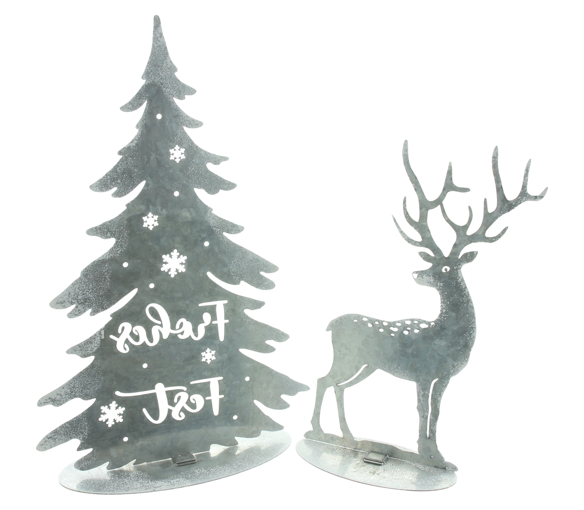 Acheter Décoration de Noël "cerf &amp; sapin"  dans la boutique en ligne de Frank Flechtwaren pour Sapins