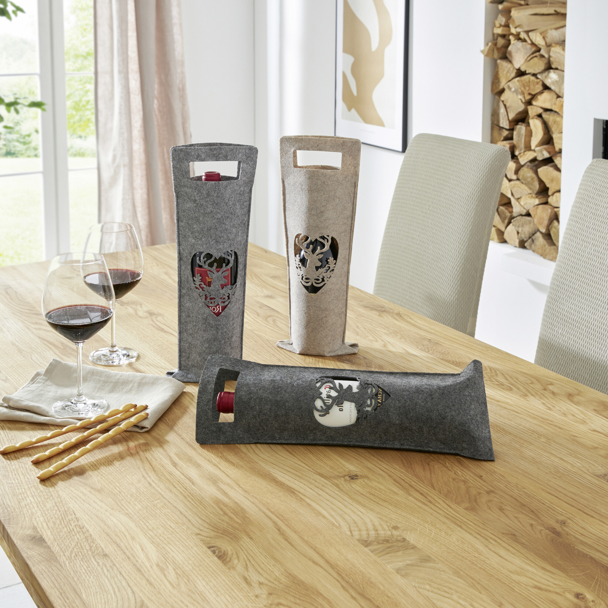 Acheter Lot de 3 pochettes cadeaux "cerf"  dans la boutique en ligne de Frank Flechtwaren