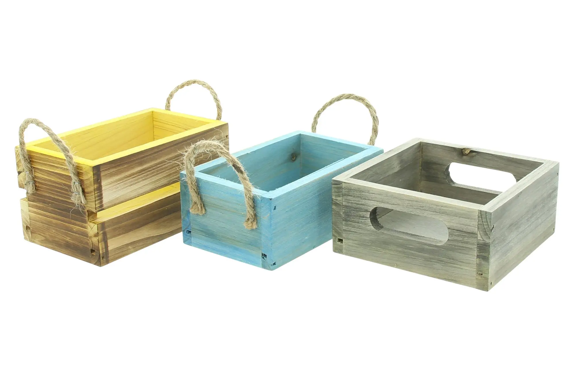 Acheter Lot de 3 caisses "Colored"  dans la boutique en ligne de Frank Flechtwaren pour Pâques