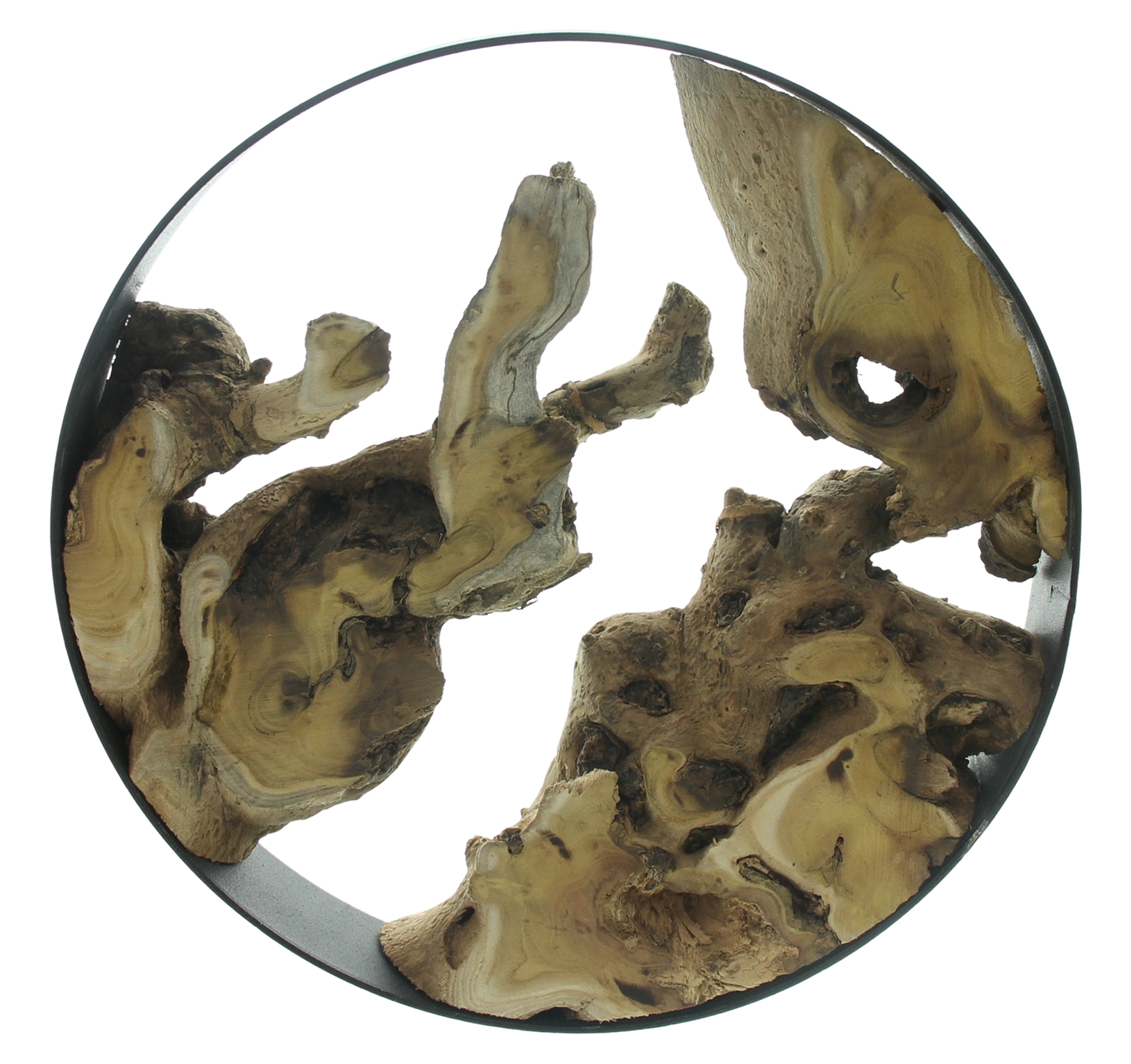 Acheter Décoration en bois "anneau métallique"  dans la boutique en ligne de Frank Flechtwaren pour Anneaux décoratifs