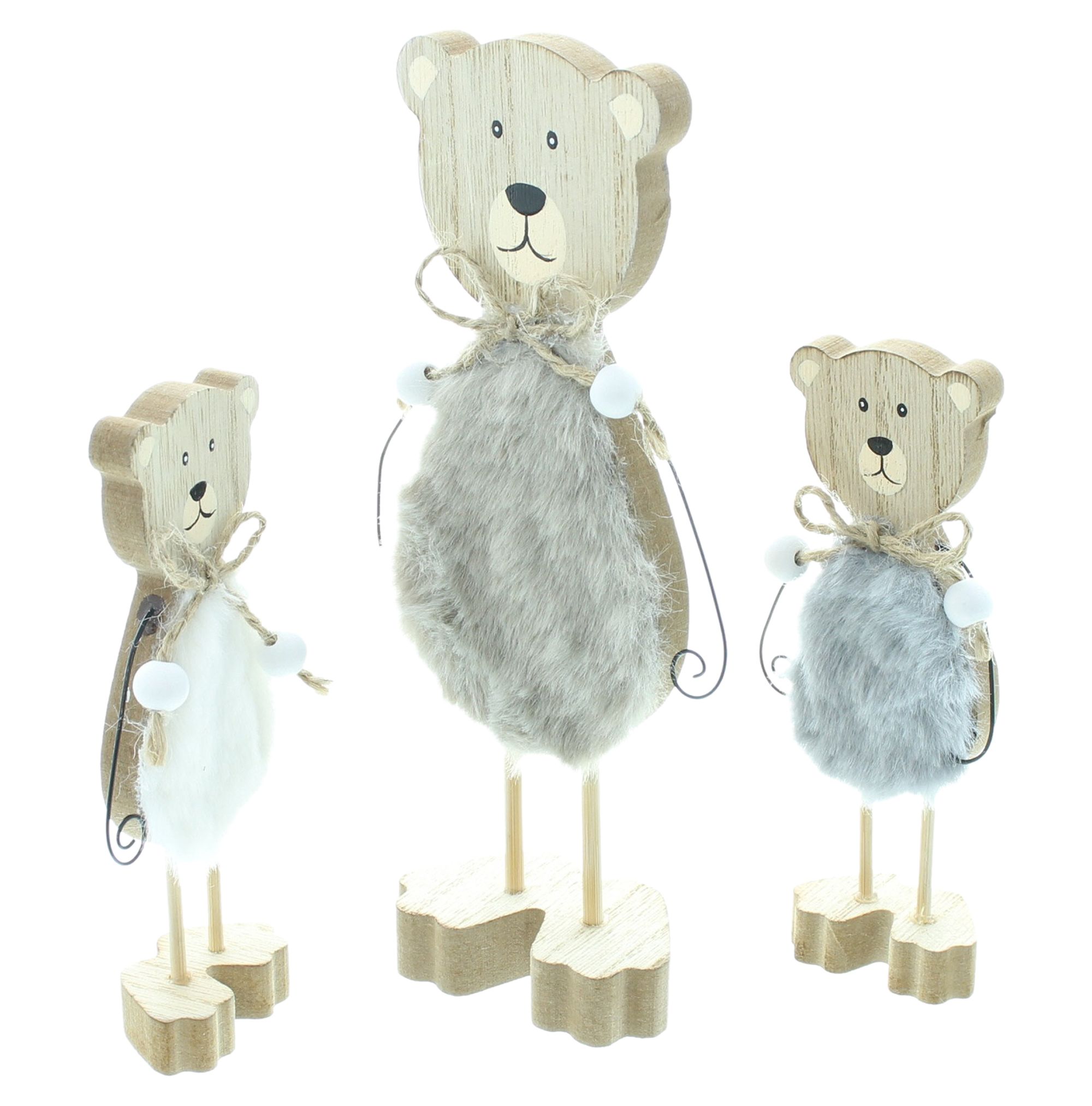 Acheter Lot de 3 figurines "ours"  dans la boutique en ligne de Frank Flechtwaren pour Figurines
