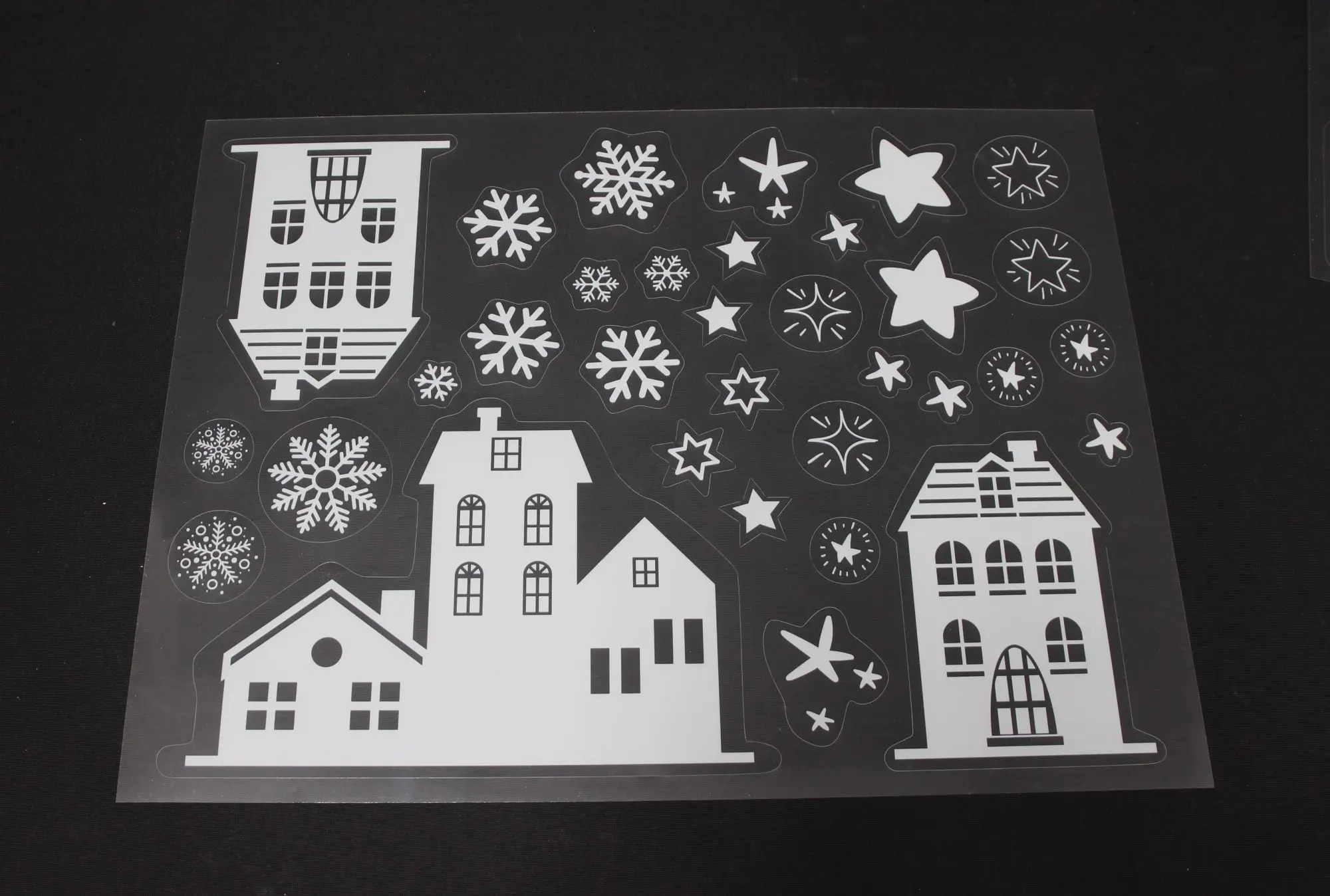 Acheter Autocollants fenêtre "maisons d'hiver", 109 pcs  dans la boutique en ligne de Frank Flechtwaren pour Look scandi