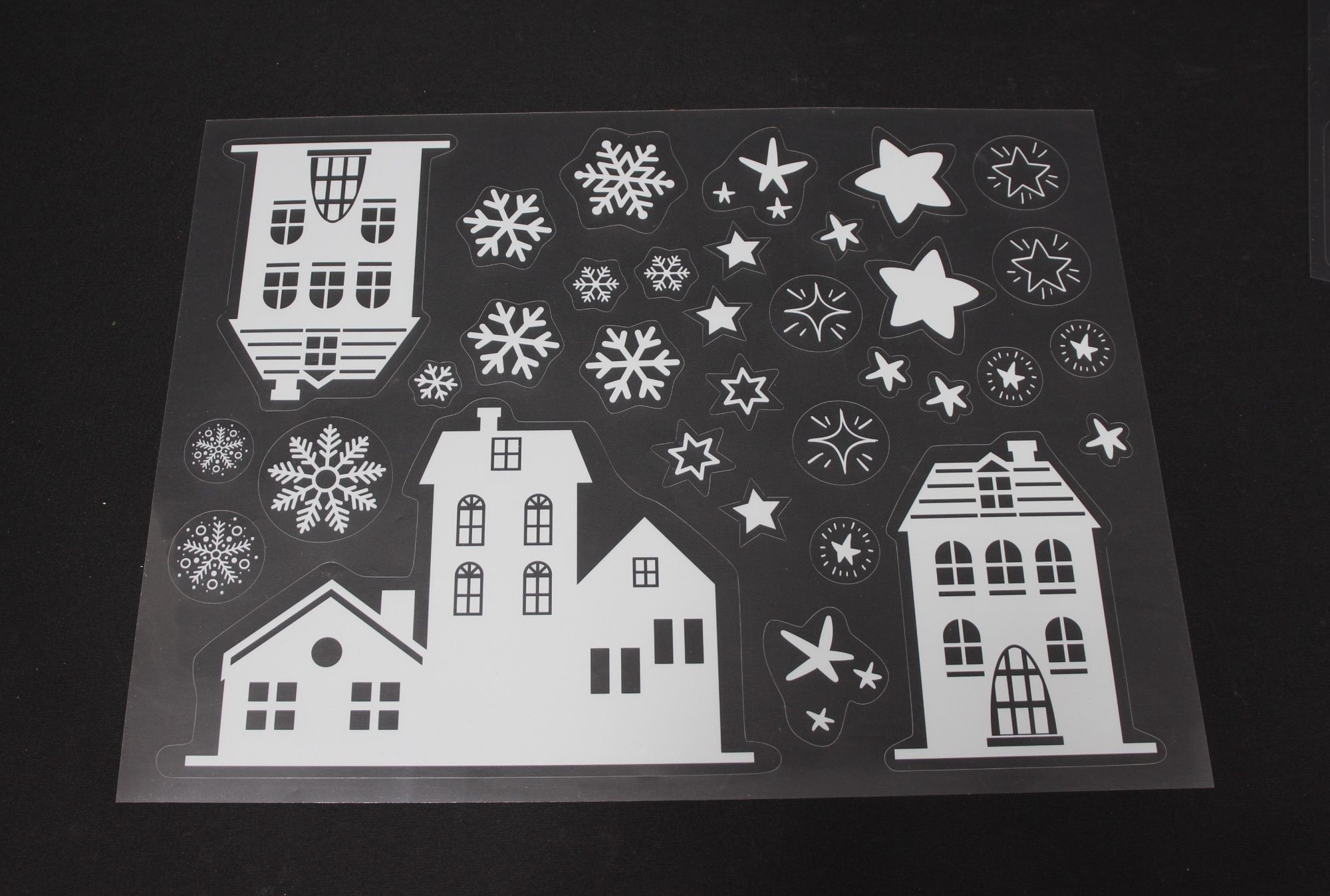 Acheter Autocollants fenêtre "maisons d'hiver", 109 pcs  dans la boutique en ligne de Frank Flechtwaren pour Automne