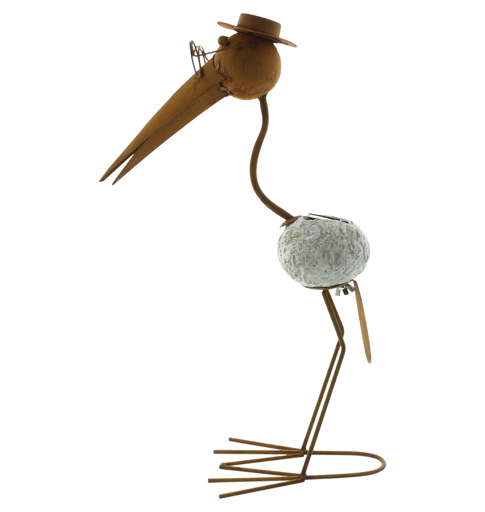 Acheter Oiseau LED "rouille"  dans la boutique en ligne de Frank Flechtwaren pour Figurines de jardin
