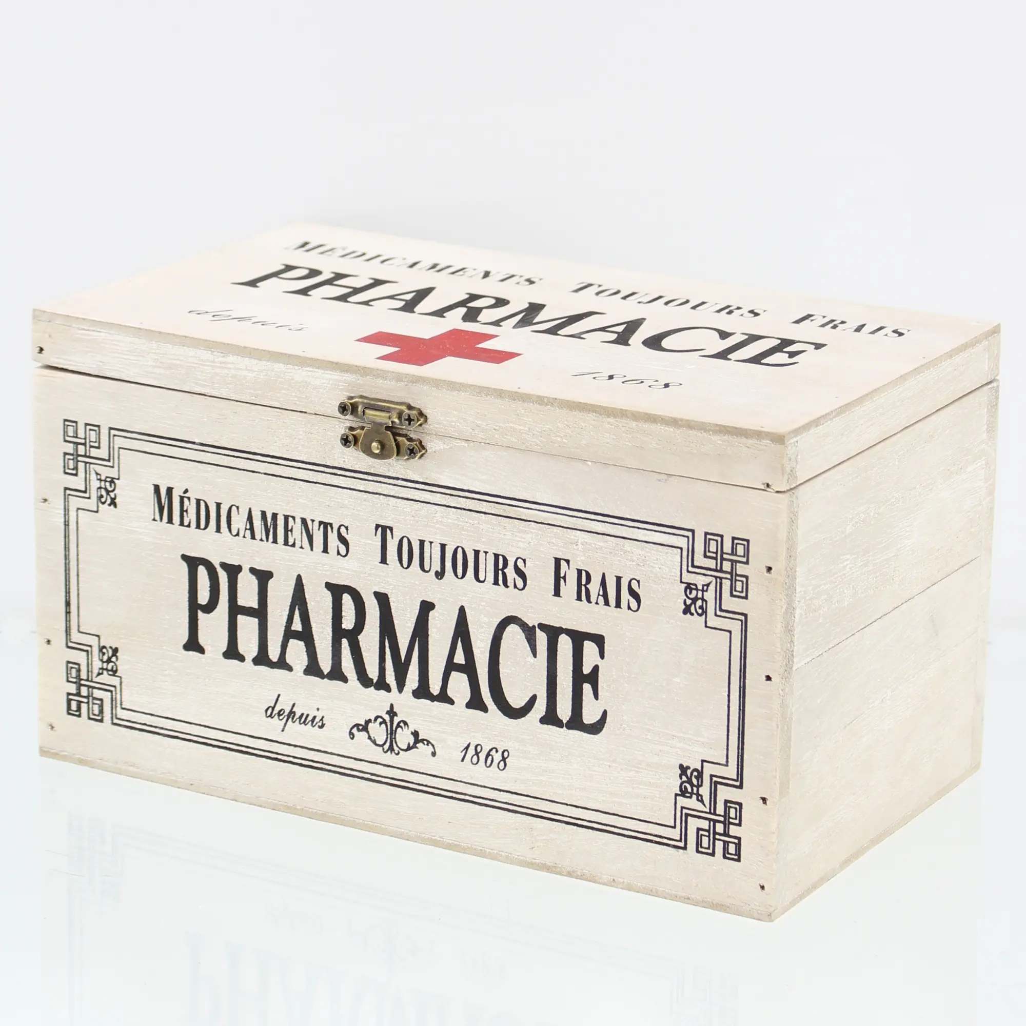 Acheter Boîte de décoration "pharmacie"  dans la boutique en ligne de Frank Flechtwaren pour Salle de bain