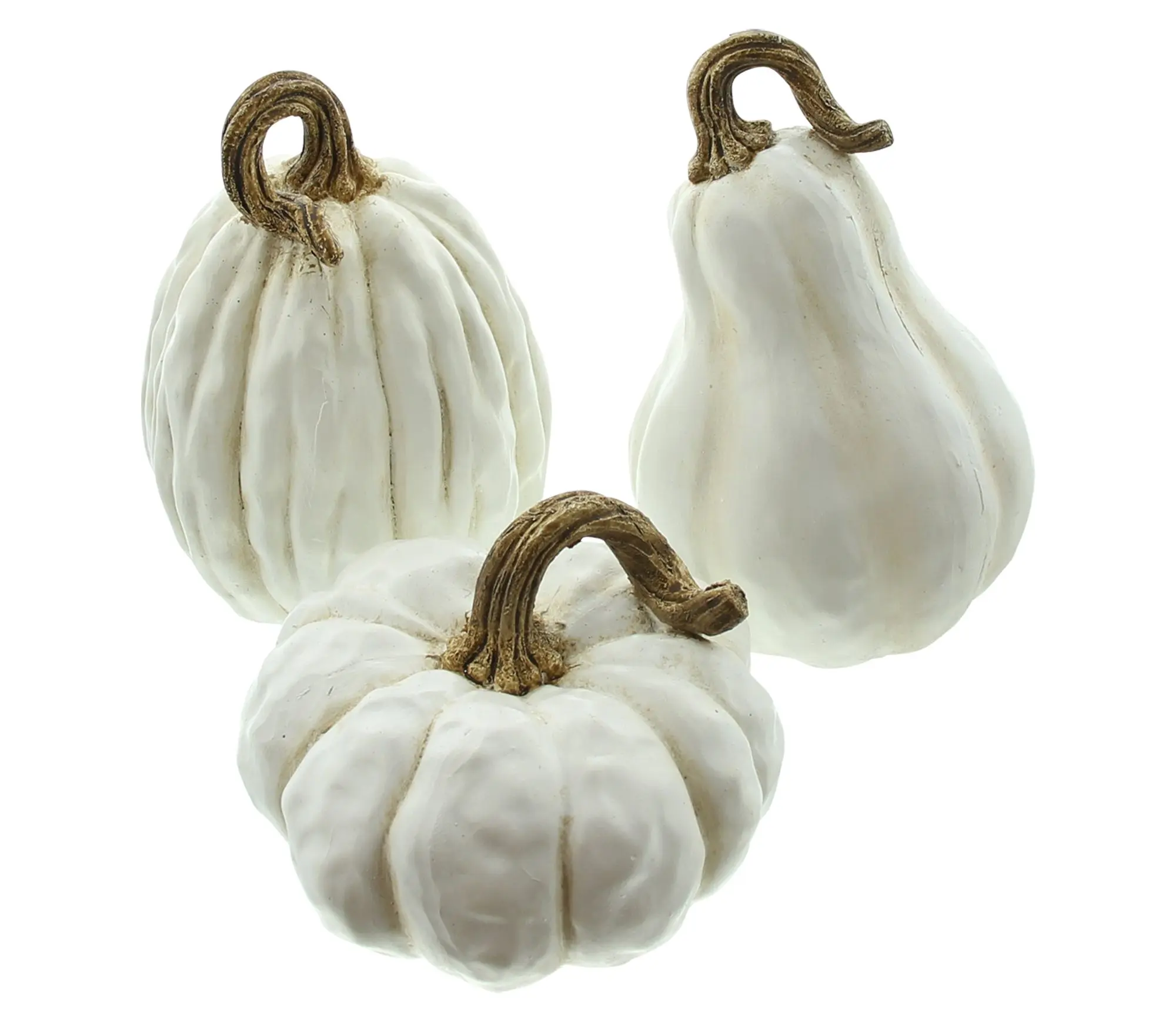 Acheter Lot de 3 citrouilles "White"  dans la boutique en ligne de Frank Flechtwaren pour Citrouilles