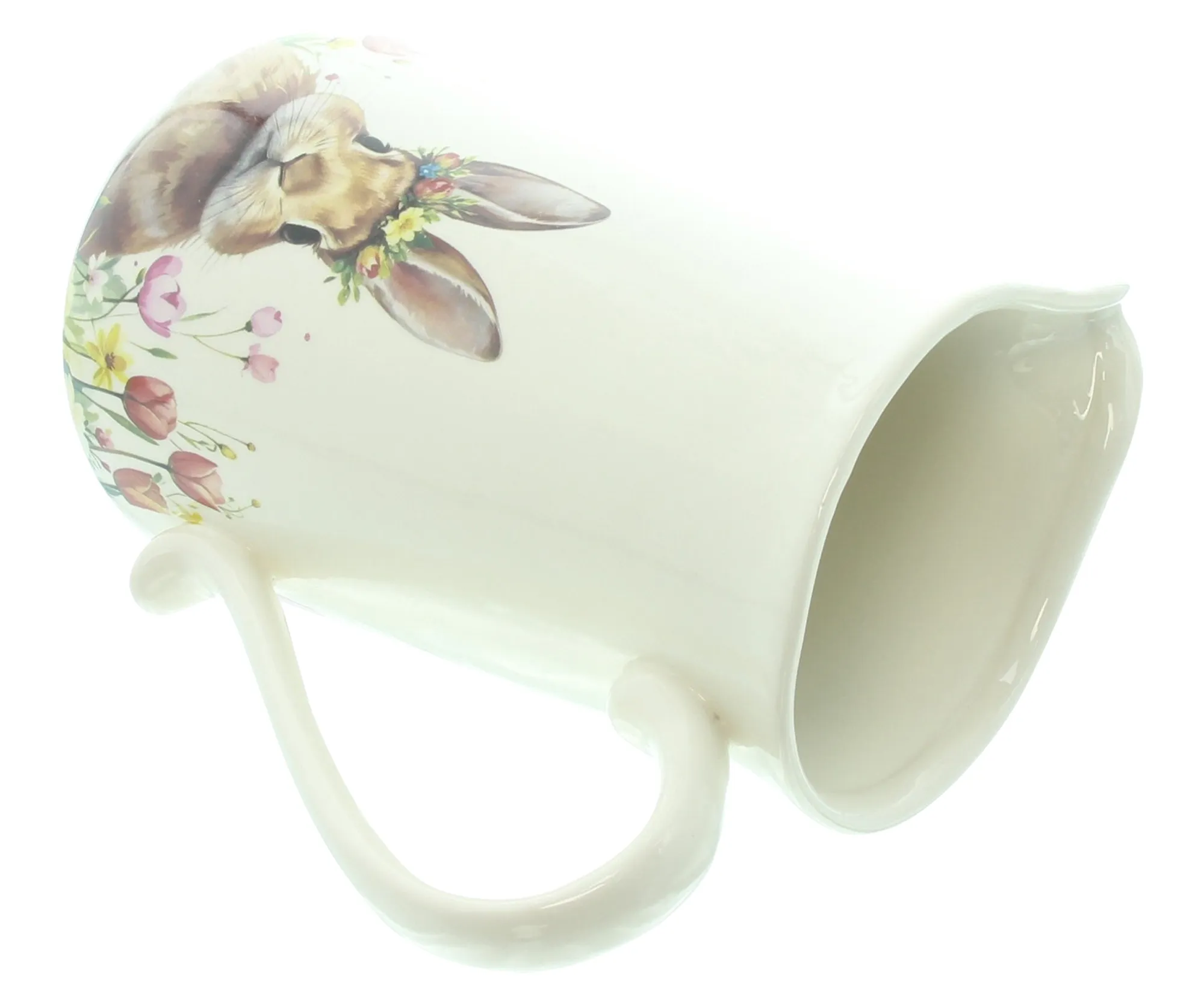 Acheter Vase décoratif "lapin avec couronne fleurie"  dans la boutique en ligne de Frank Flechtwaren pour Lapin &amp; co