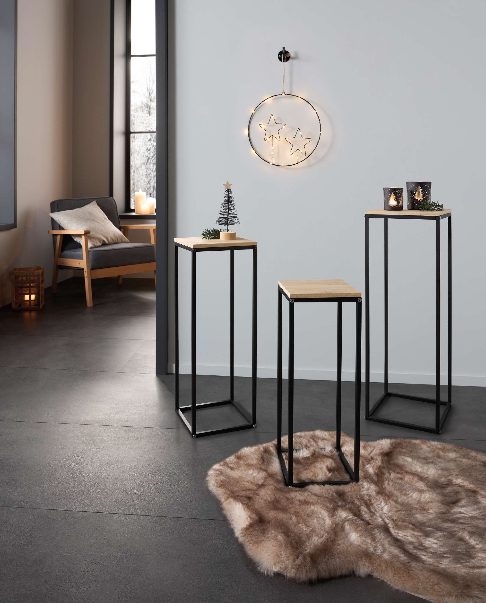 Acheter Lot de 3 tables d'appoint "moderne"  dans la boutique en ligne de Frank Flechtwaren