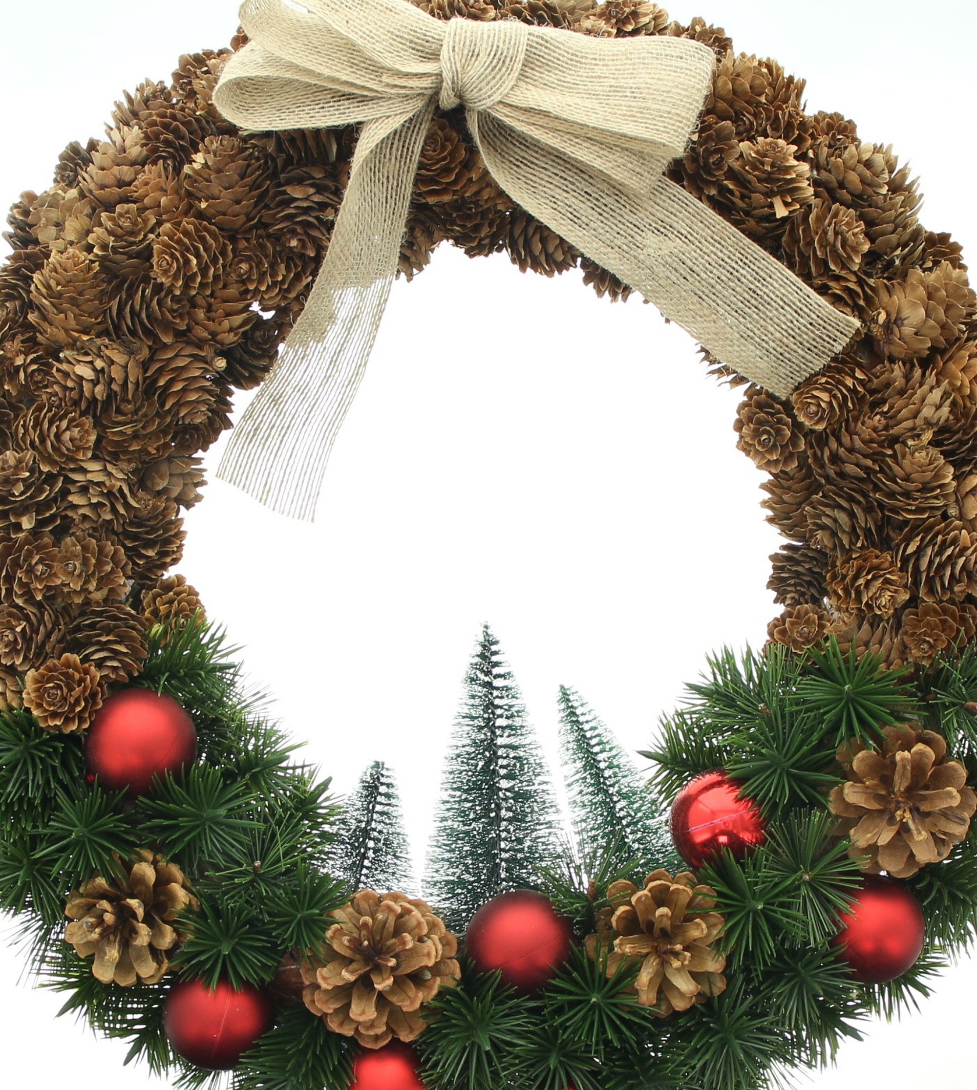 Acheter Couronne "petite forêt hivernale"  dans la boutique en ligne de Frank Flechtwaren pour Couronnes de Noël