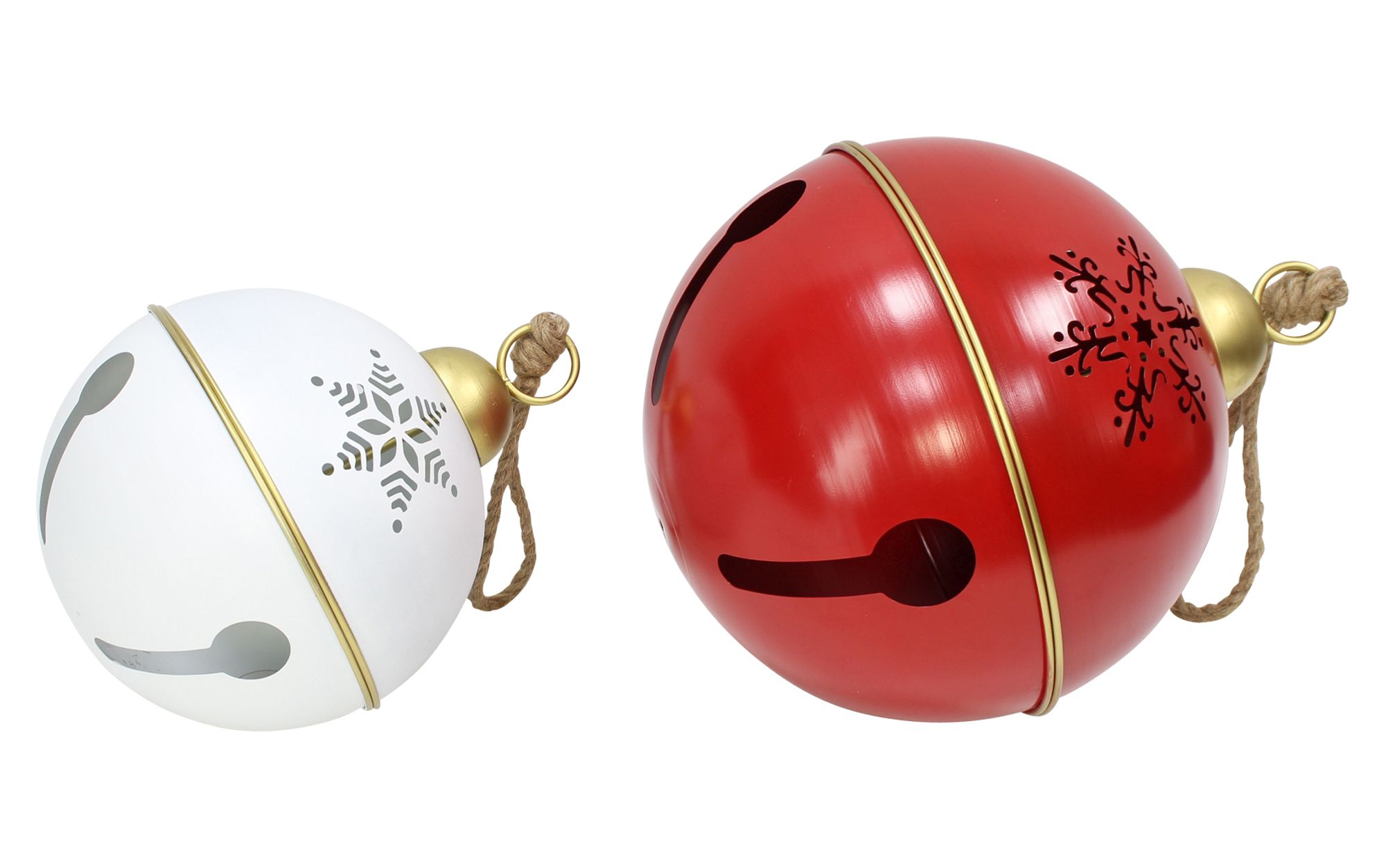 Acheter Cloche de Noël « Maxi », lot de 2 dans la boutique en ligne de Frank Flechtwaren pour Boules de Noël décoratives