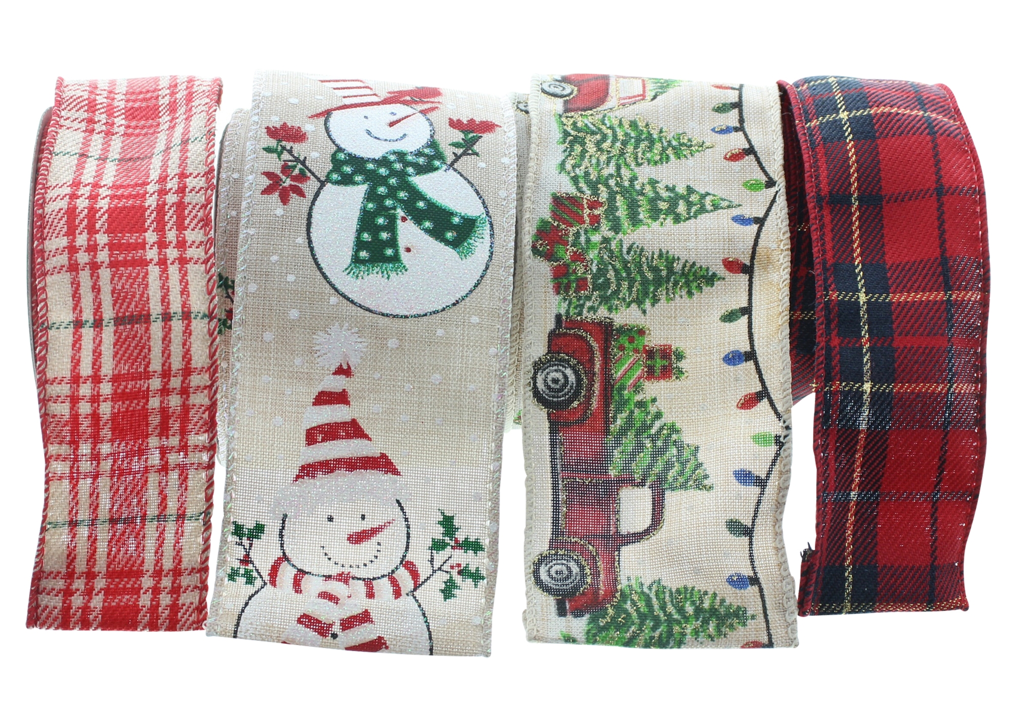 Acheter Lot de 4 rubans "hiver"  dans la boutique en ligne de Frank Flechtwaren pour Couronnes de Noël
