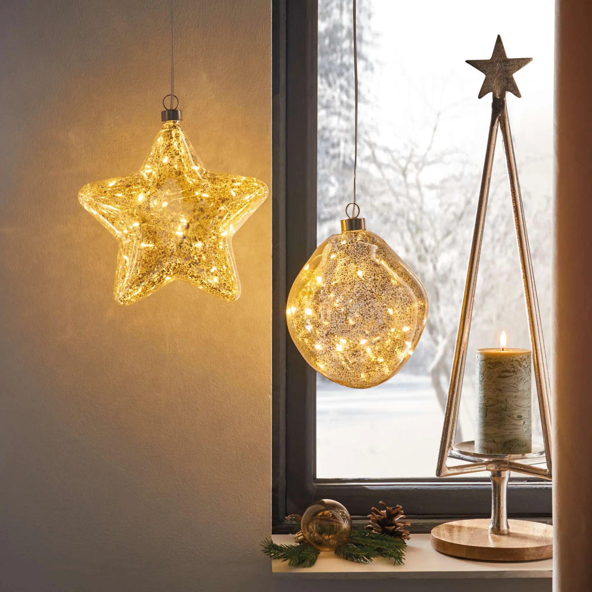 Acheter Suspension LED "organique"  dans la boutique en ligne de Frank Flechtwaren pour Décorations à suspendre