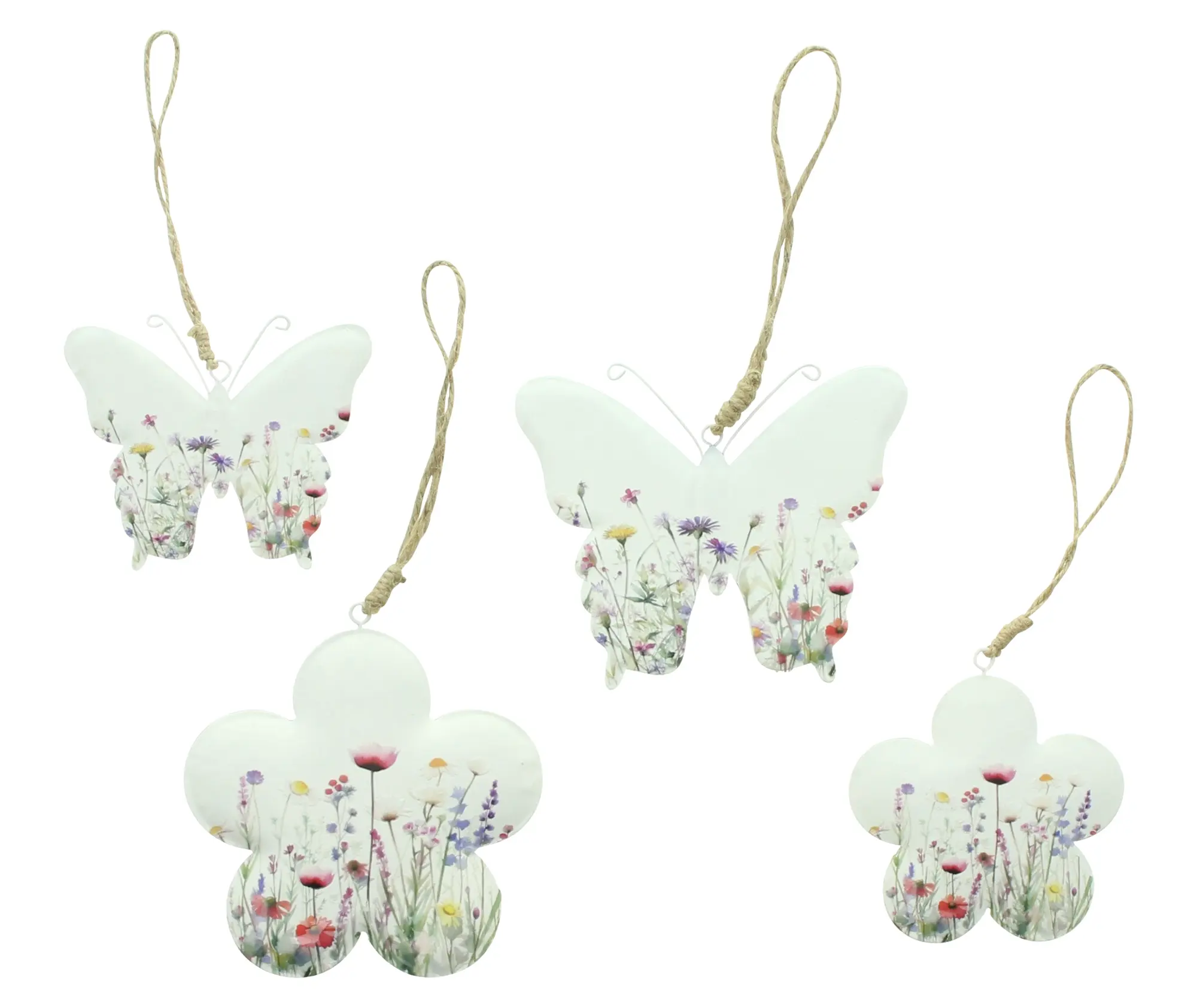 Acheter Lot de 4 suspensions "prairie printanière"  dans la boutique en ligne de Frank Flechtwaren pour Décorations à suspendre