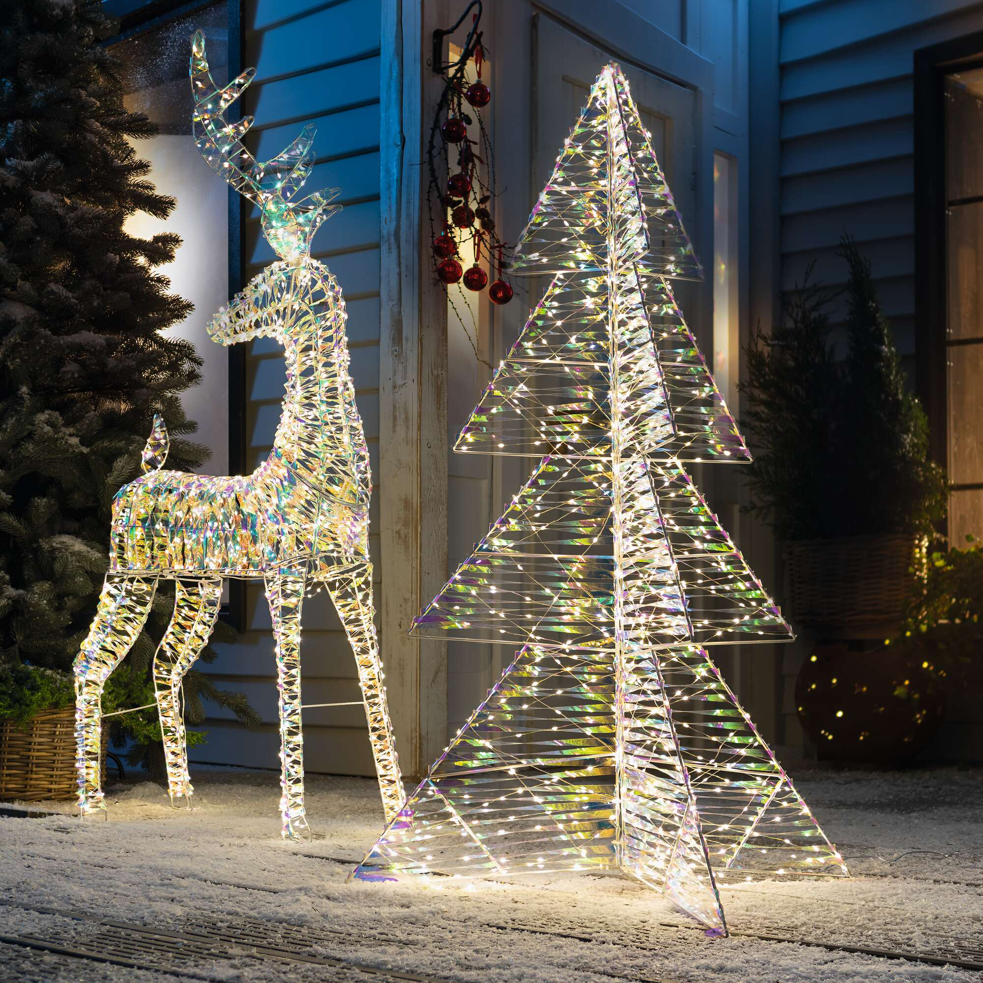 Acheter Renne LED « Rainbow », grand  dans la boutique en ligne de Frank Flechtwaren