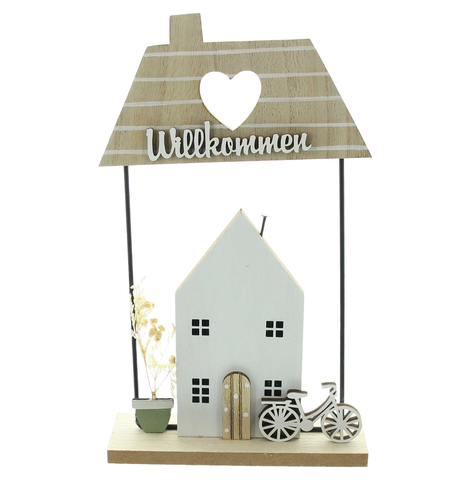 Acheter Maison "Willkommen"  dans la boutique en ligne de Frank Flechtwaren pour Pâques