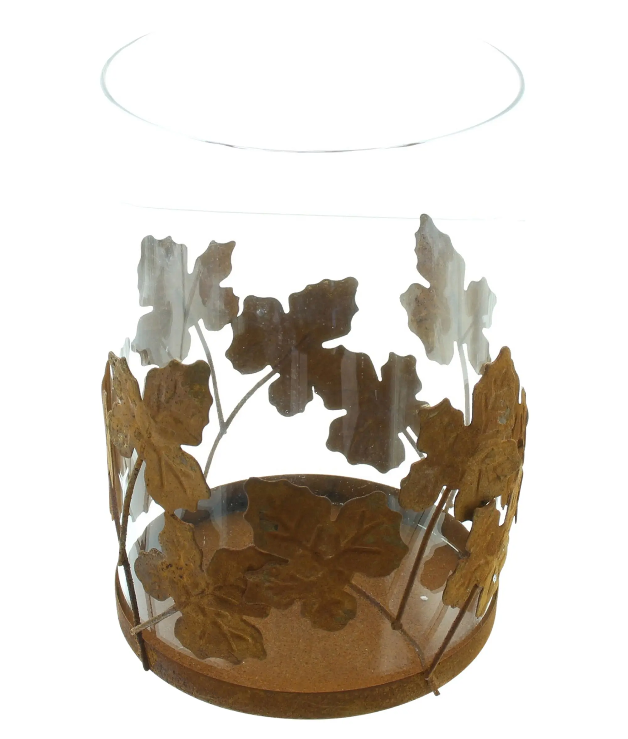 Acheter Photophore "feuille d'automne"  dans la boutique en ligne de Frank Flechtwaren pour Lanternes