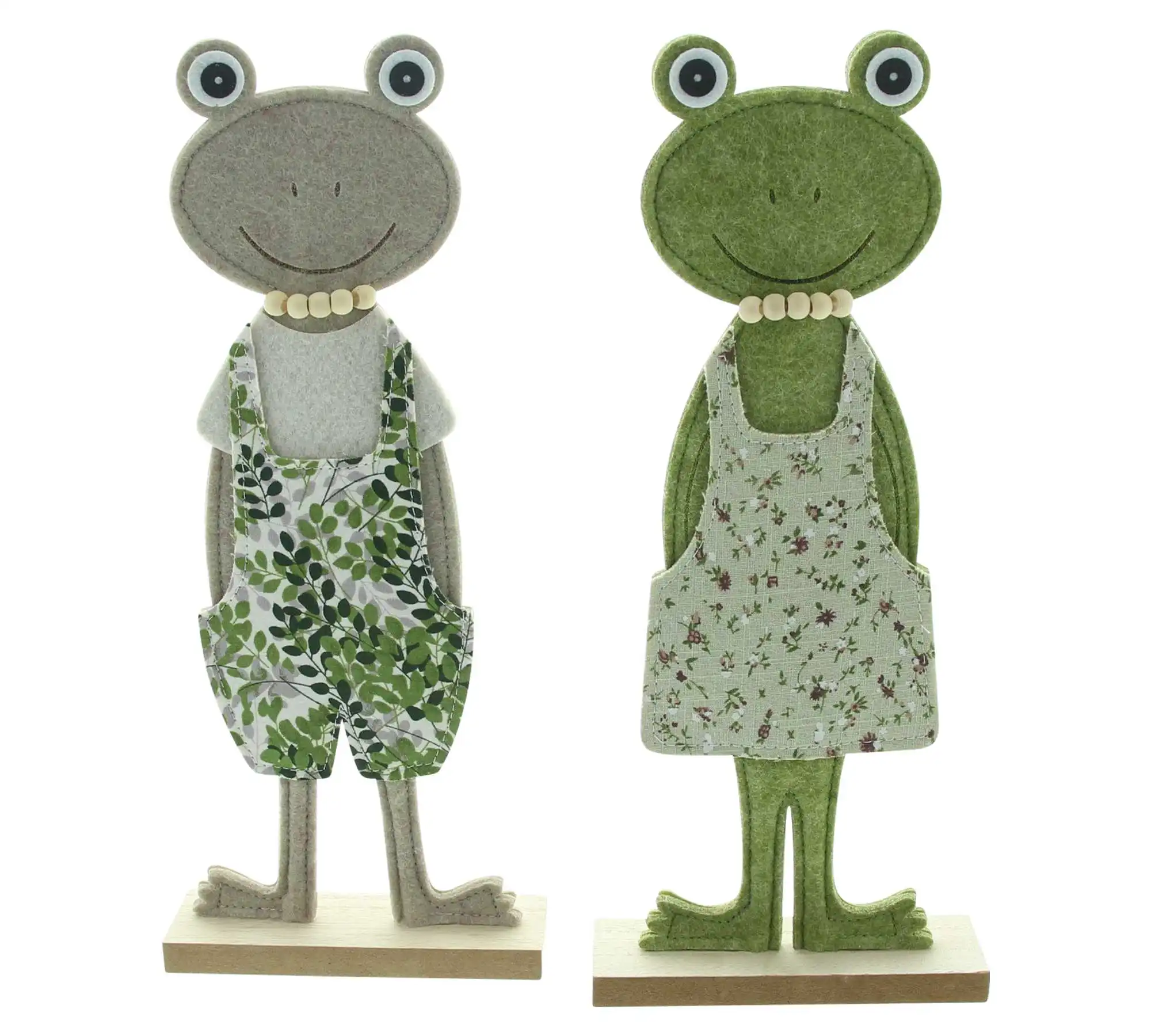 Acheter Lot de 2 grenouilles "Casual"  dans la boutique en ligne de Frank Flechtwaren pour Pâques