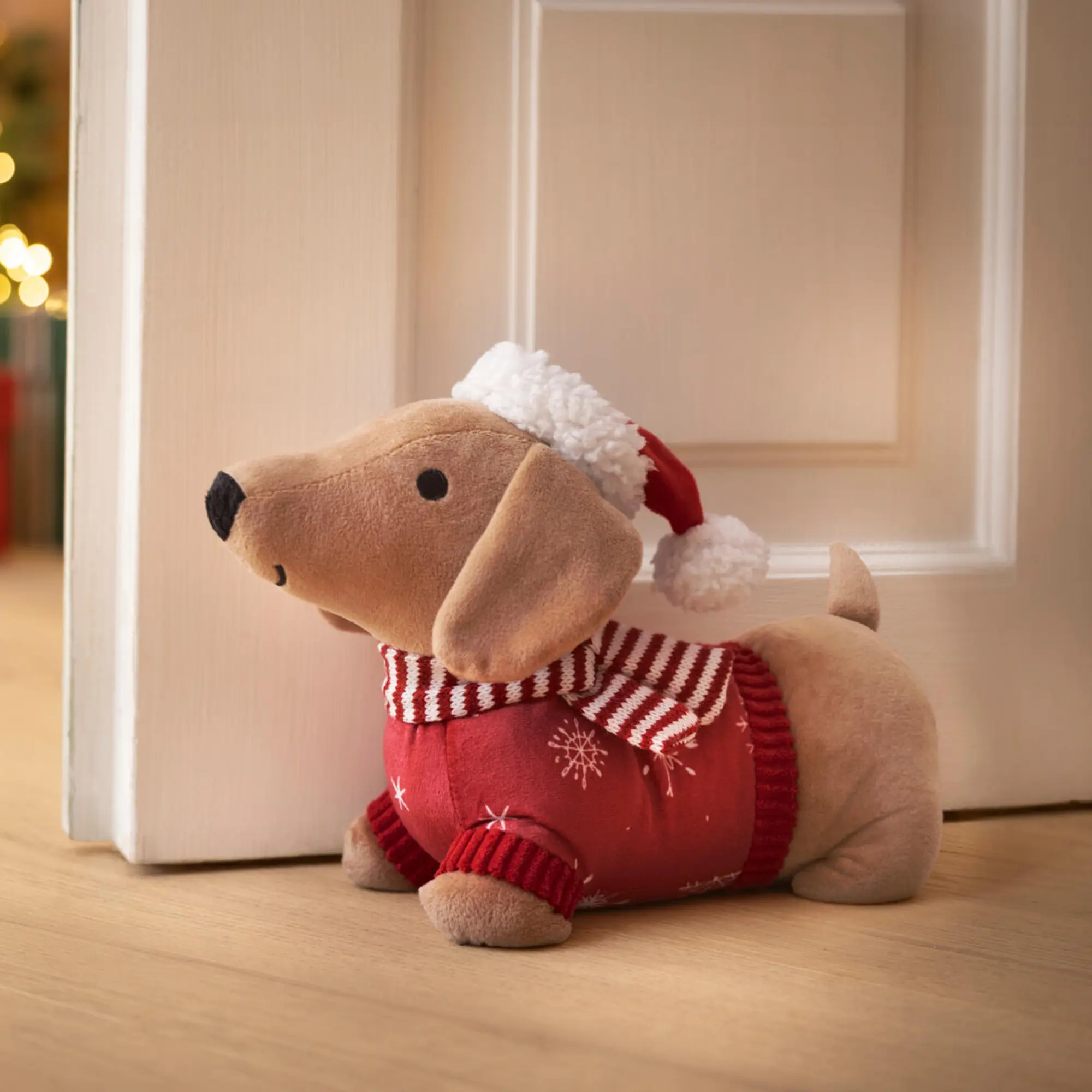 Acheter Butée de porte « Teckel de Noël »  dans la boutique en ligne de Frank Flechtwaren