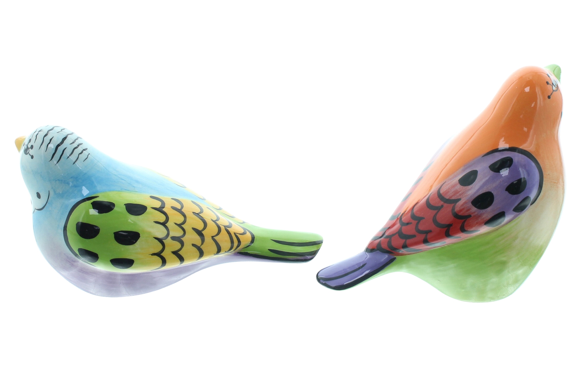 Acheter Lot de 2 oiseaux "joyeux gazouillis"  dans la boutique en ligne de Frank Flechtwaren pour Pâques colorée