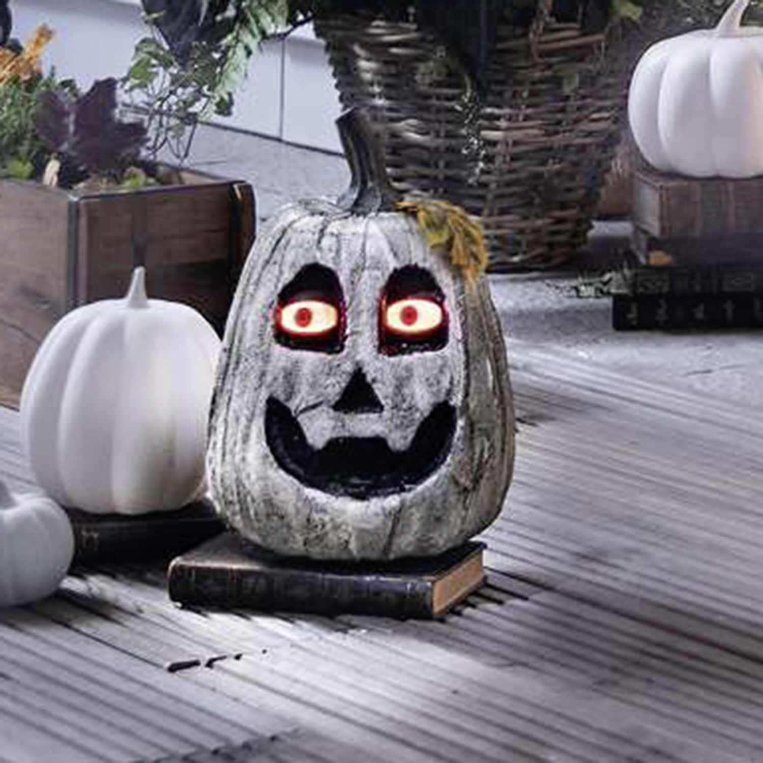 Acheter Décoration LED "citrouille effrayante"  dans la boutique en ligne de Frank Flechtwaren