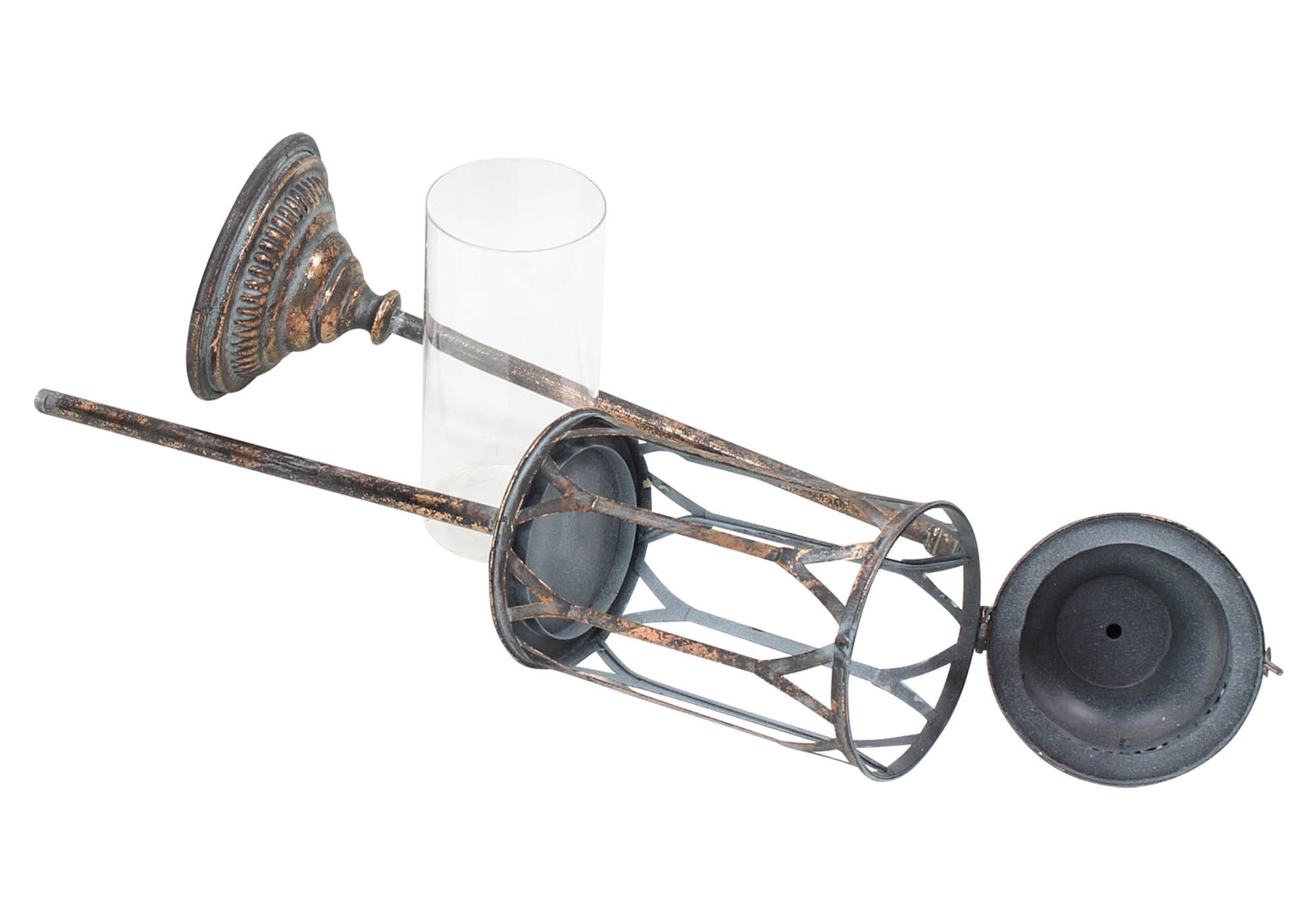 Acheter Lanterne sur pied « Metallic Vintage » dans la boutique en ligne de Frank Flechtwaren pour Lanternes