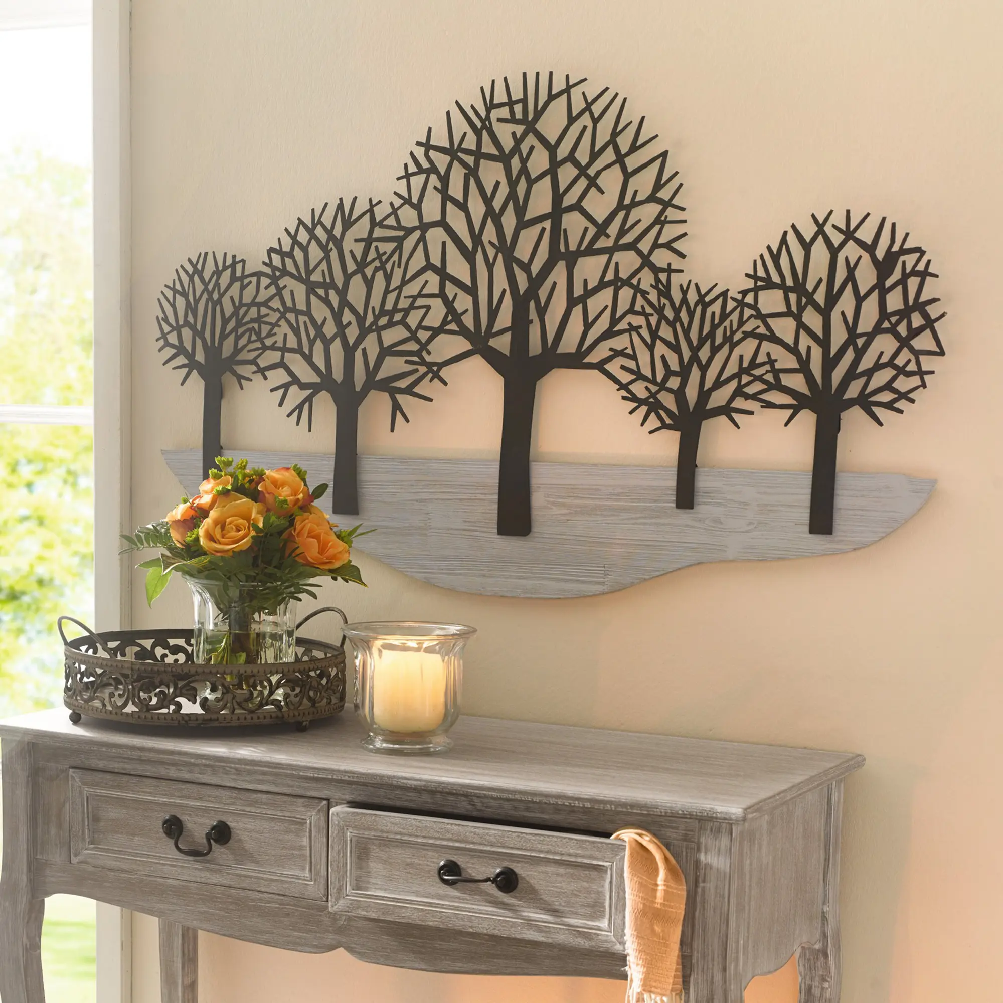 Acheter Décoration murale "arbres"  dans la boutique en ligne de Frank Flechtwaren