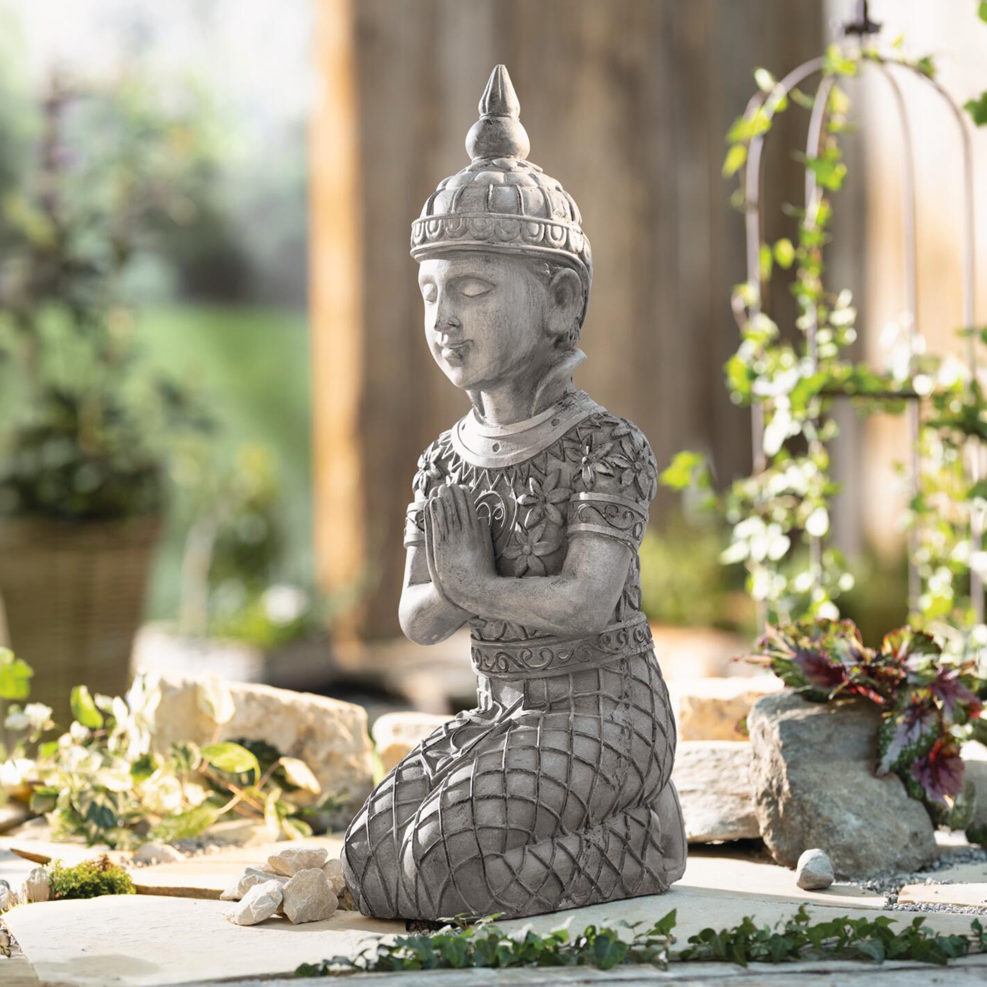 Acheter Figurine décorative "Bouddha hindou"  dans la boutique en ligne de Frank Flechtwaren pour Figurines de jardin