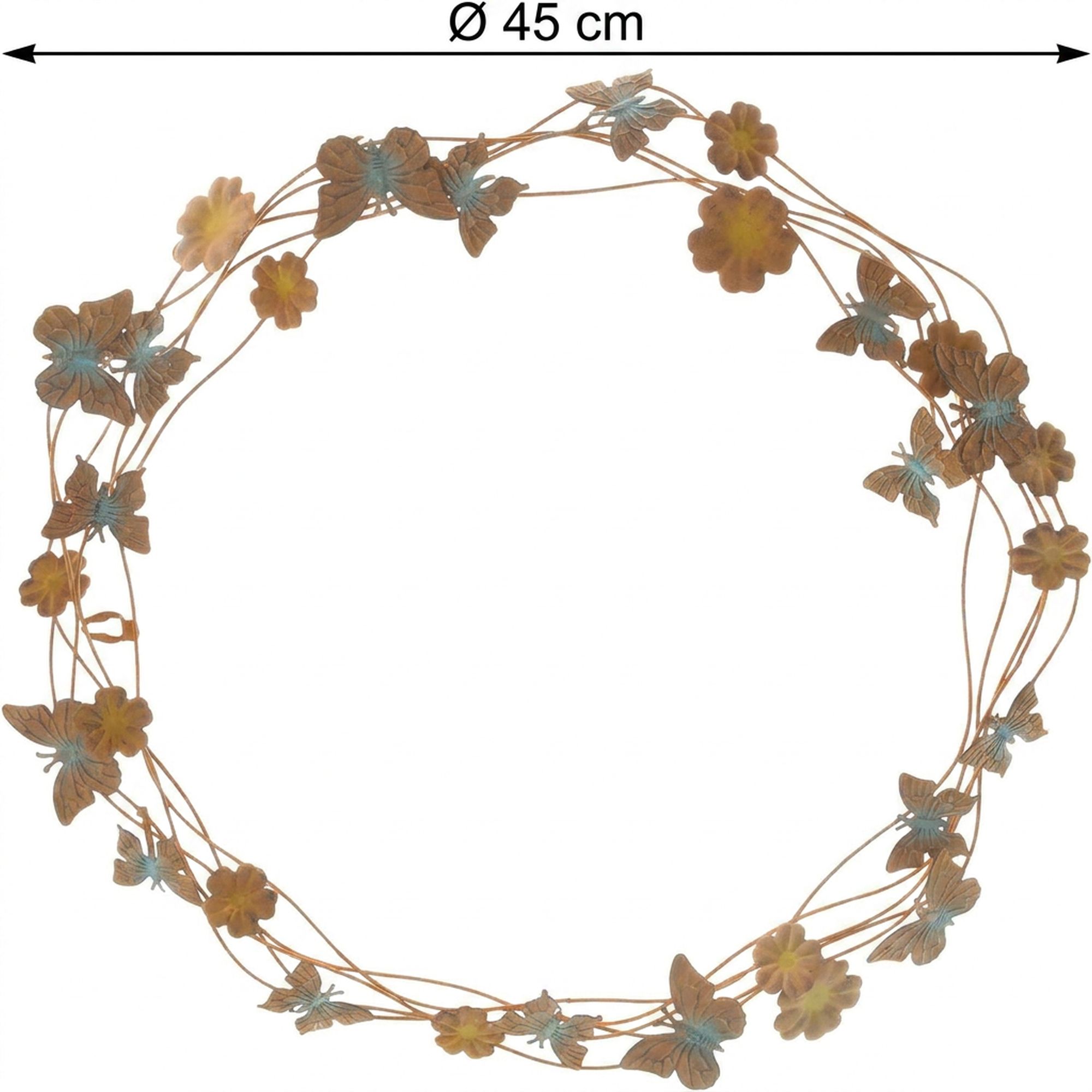 Acheter Anneau "fleurs et papillons"  dans la boutique en ligne de Frank Flechtwaren pour Jardin de Pâques coloré